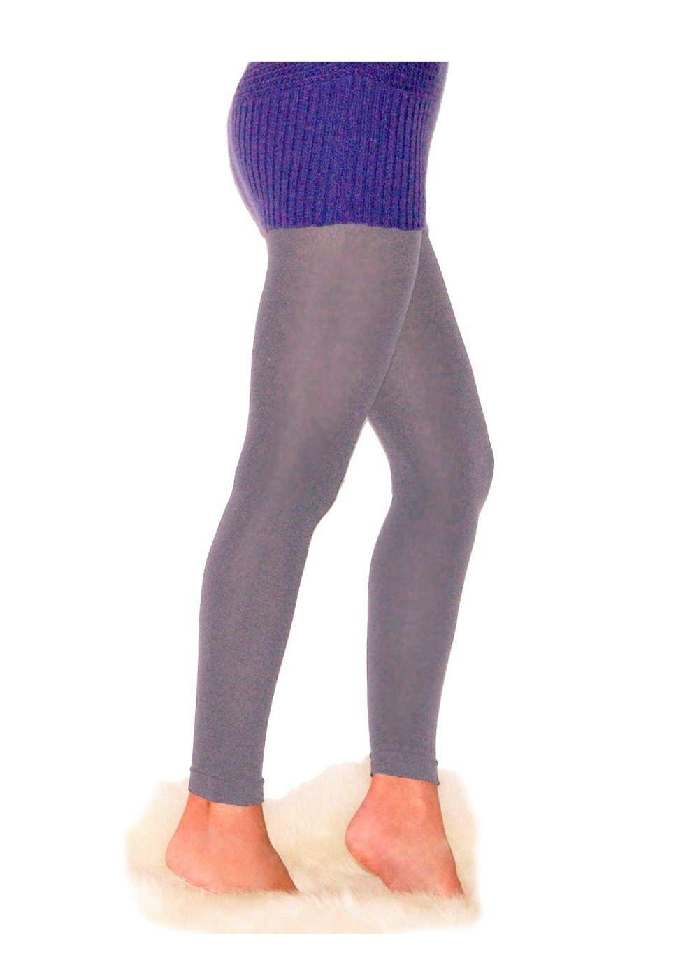 Leggings Strick Leggings warm 200den weich wie fleece