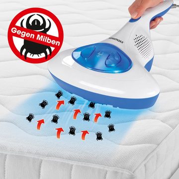 CLEANmaxx Matratzenreinigungsgerät mit UV-C-Licht - Reinigen & Desinfizieren -blau - 300W, Milben-Handstaubsauger blau