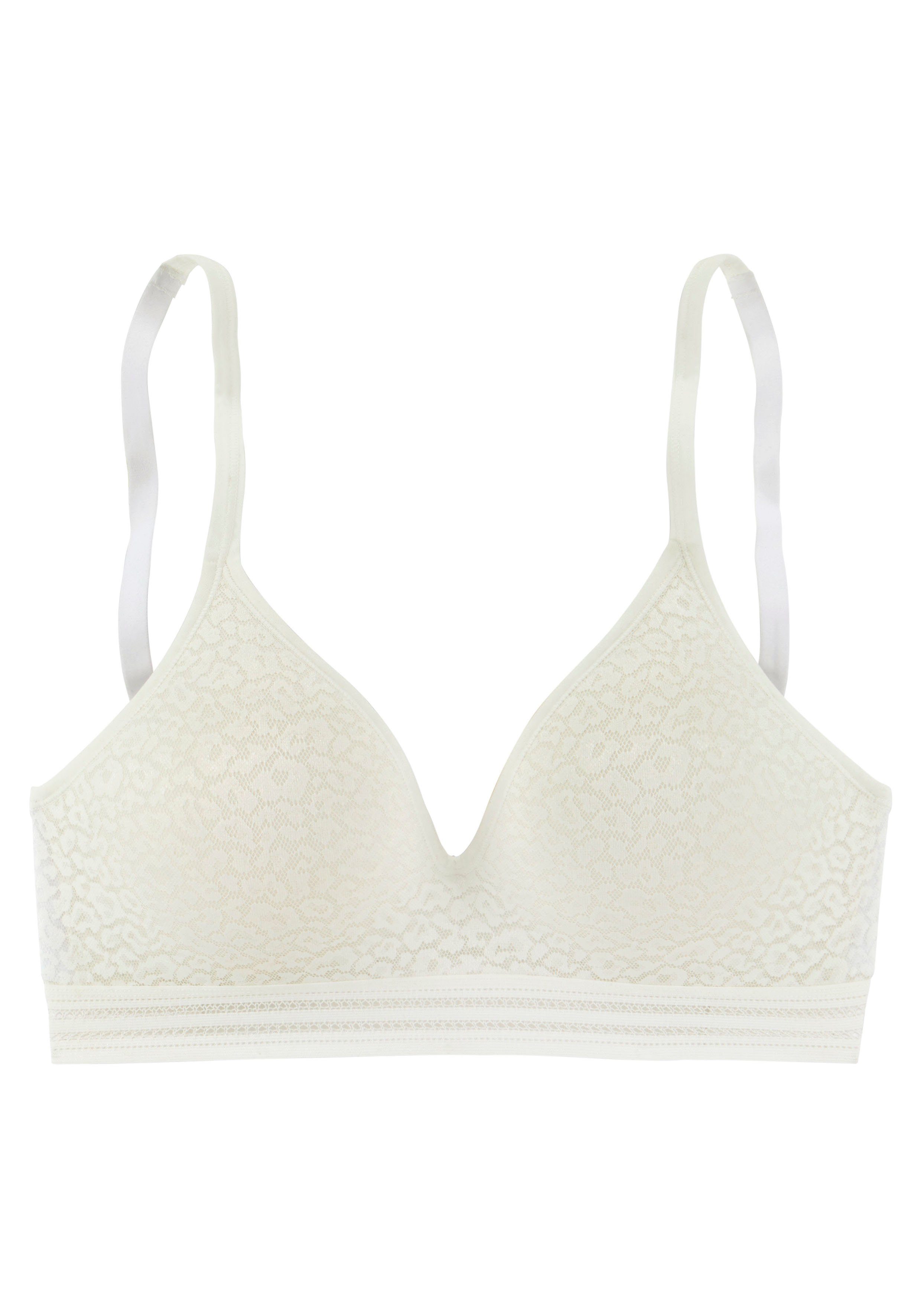 LASCANA Bralette-BH ohne Bügel mit eingearbeitetem Push-up-Kissen, Dessous