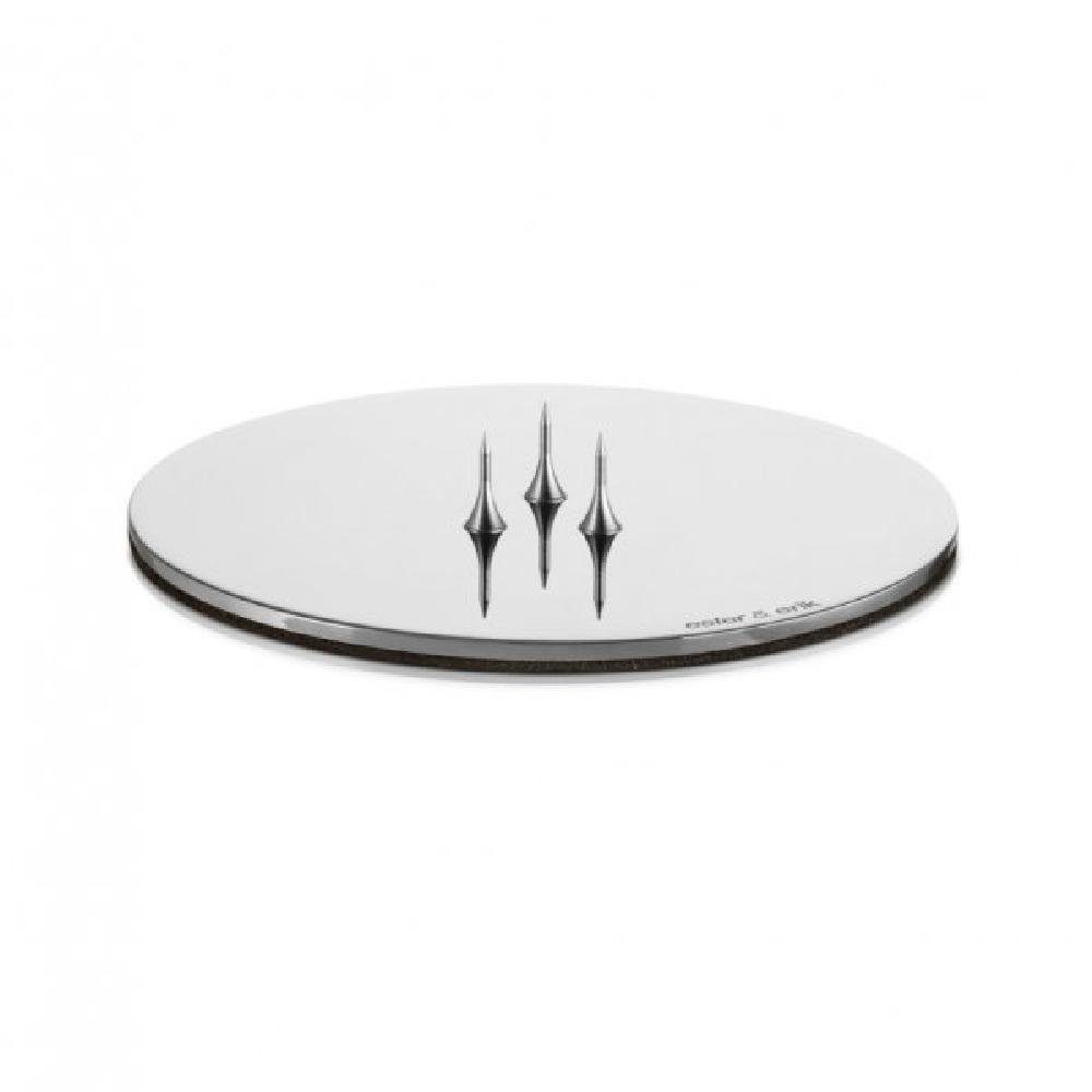 ester & erik Свечиhalter Свечиplatte Small Silver Shiny