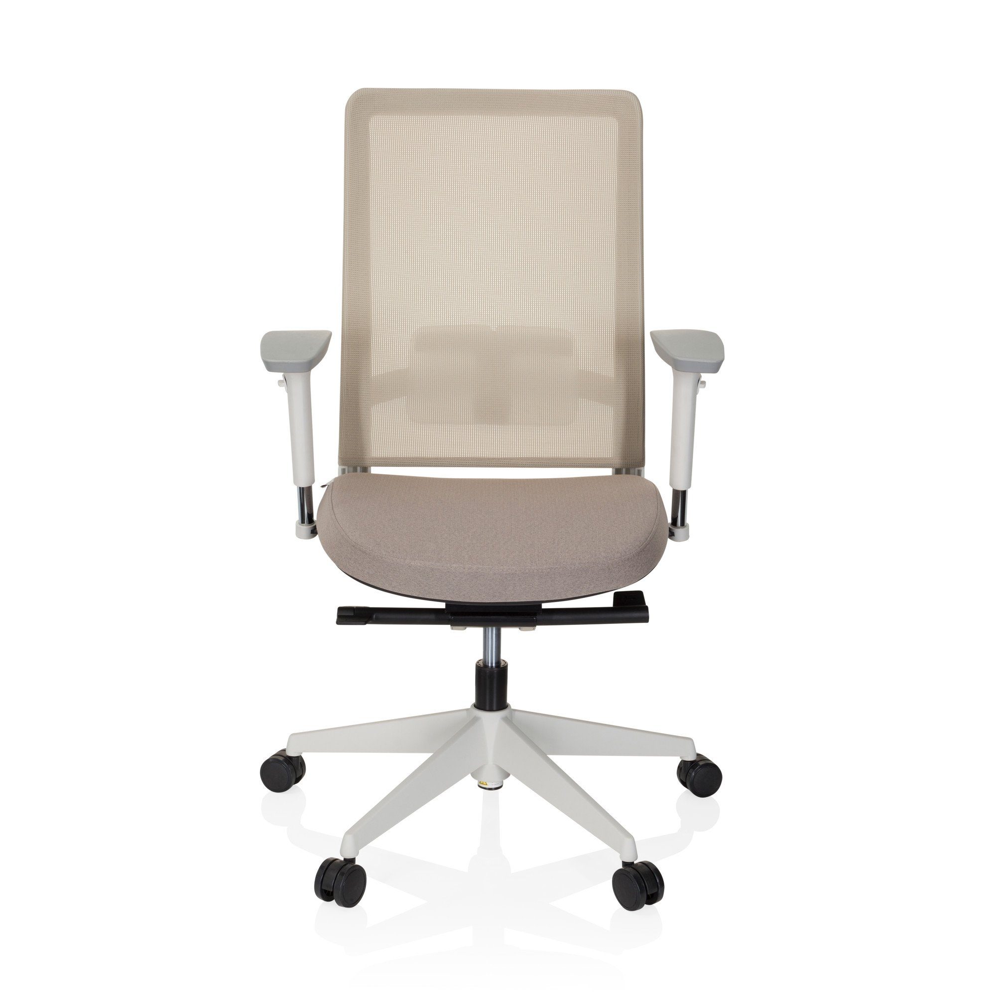 hjh OFFICE Drehstuhl Profi Bürostuhl PURE WHITE Stoff/Netzstoff (1 St), Schreibtischstuhl ergonomisch Beige