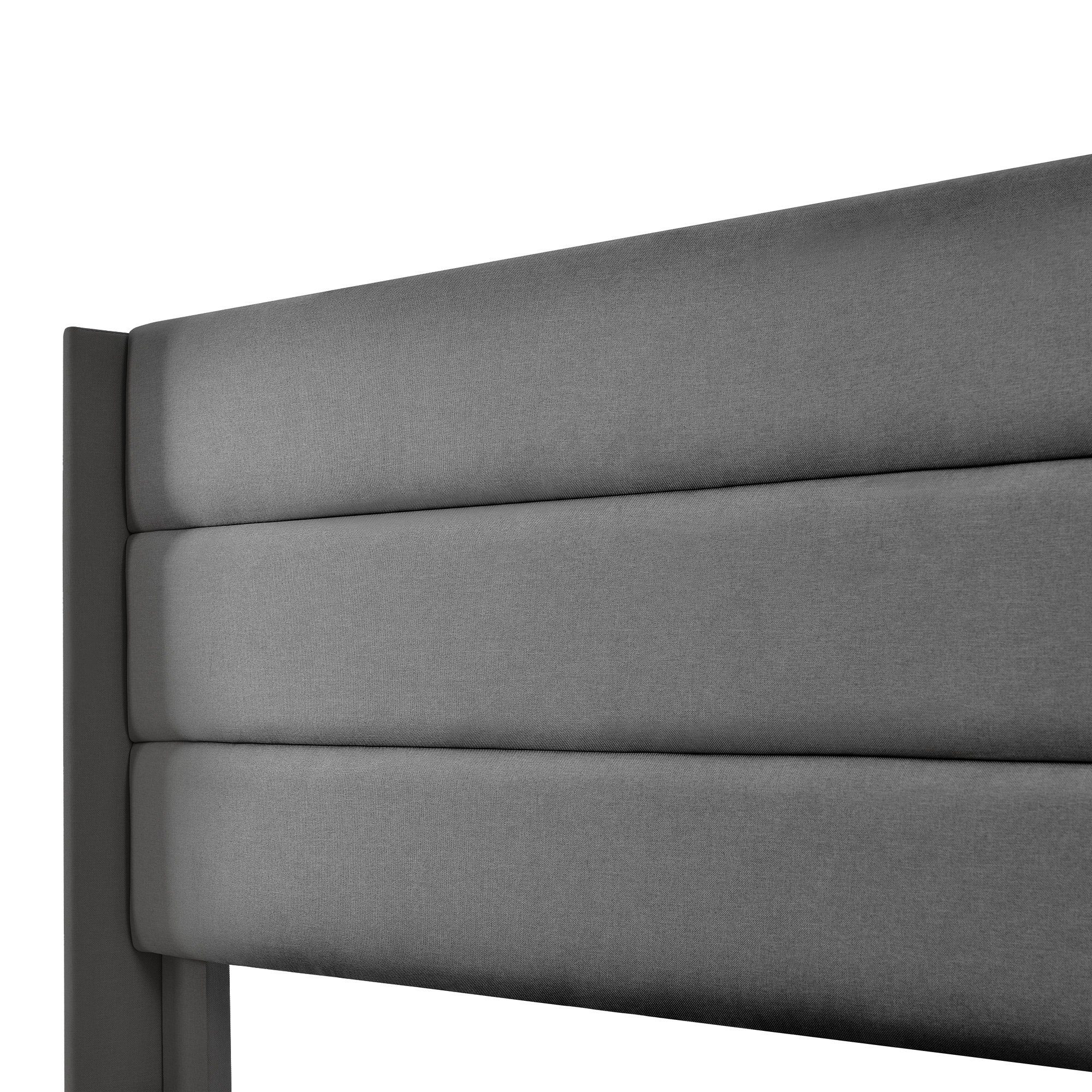 Boxspringbett (Funktionsbett, Doppelbett Hydraulisches Bett mit Lattenrost), Polsterbett Stauraumbett 180x200 cm, Lattenrost aus Holz, Leinen