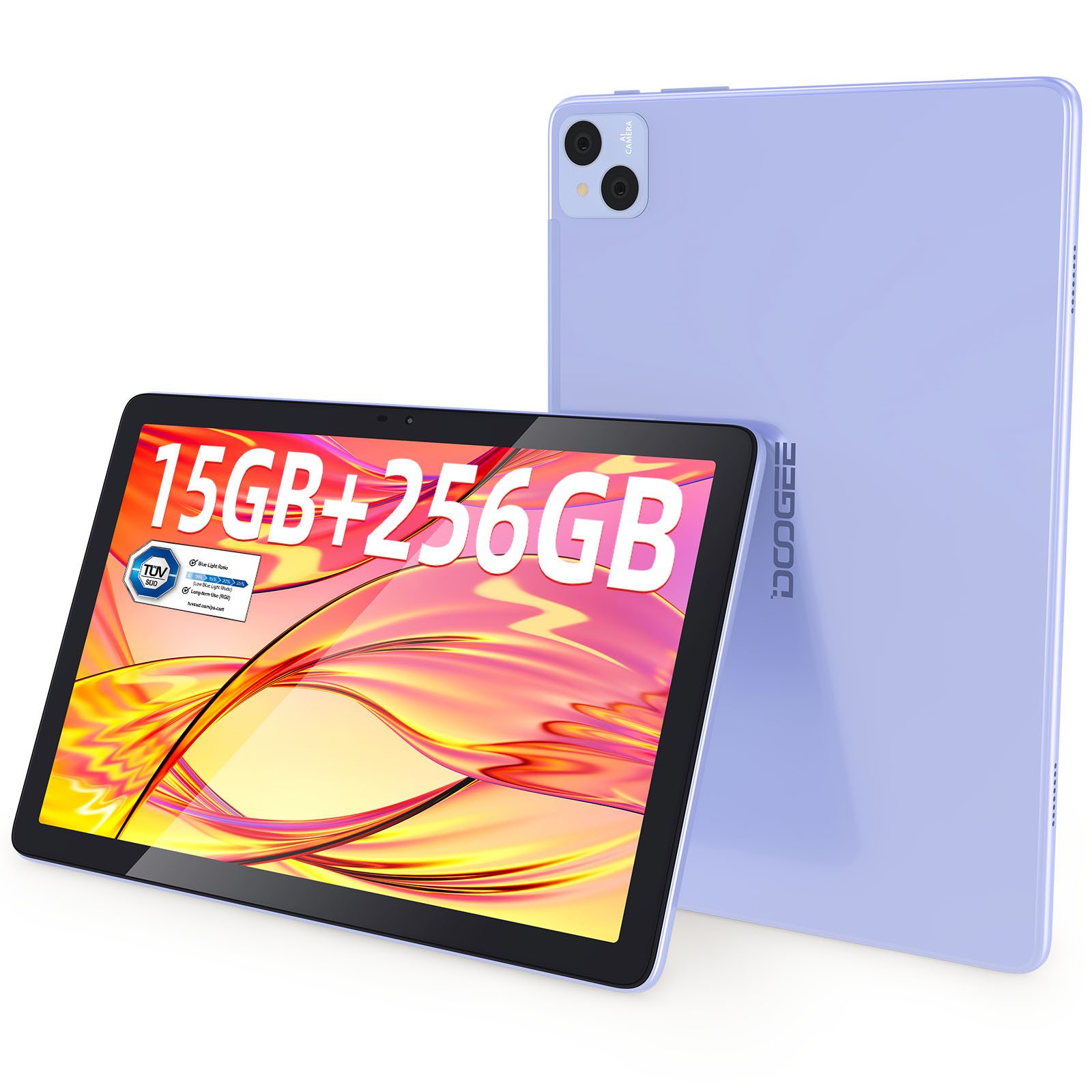 DOOGEE T10 PLUS Android 14, 8GB RAM +256GB ROM(1TB TF), 8MP+13MP Tablet (10.51", 256 GB, 4G, 8580mAh Akku,TÜV SÜD Blaulicht-Zertifizierung,Android 14,Dualband-WLAN)