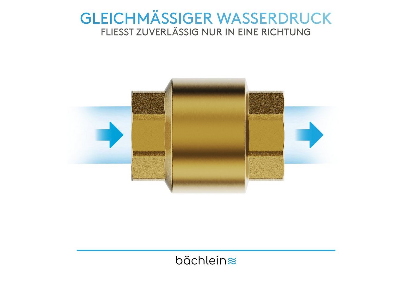 Thumbnail - Bächlein Rückschlagventil Rückschlagventil, max. 20,00 bar