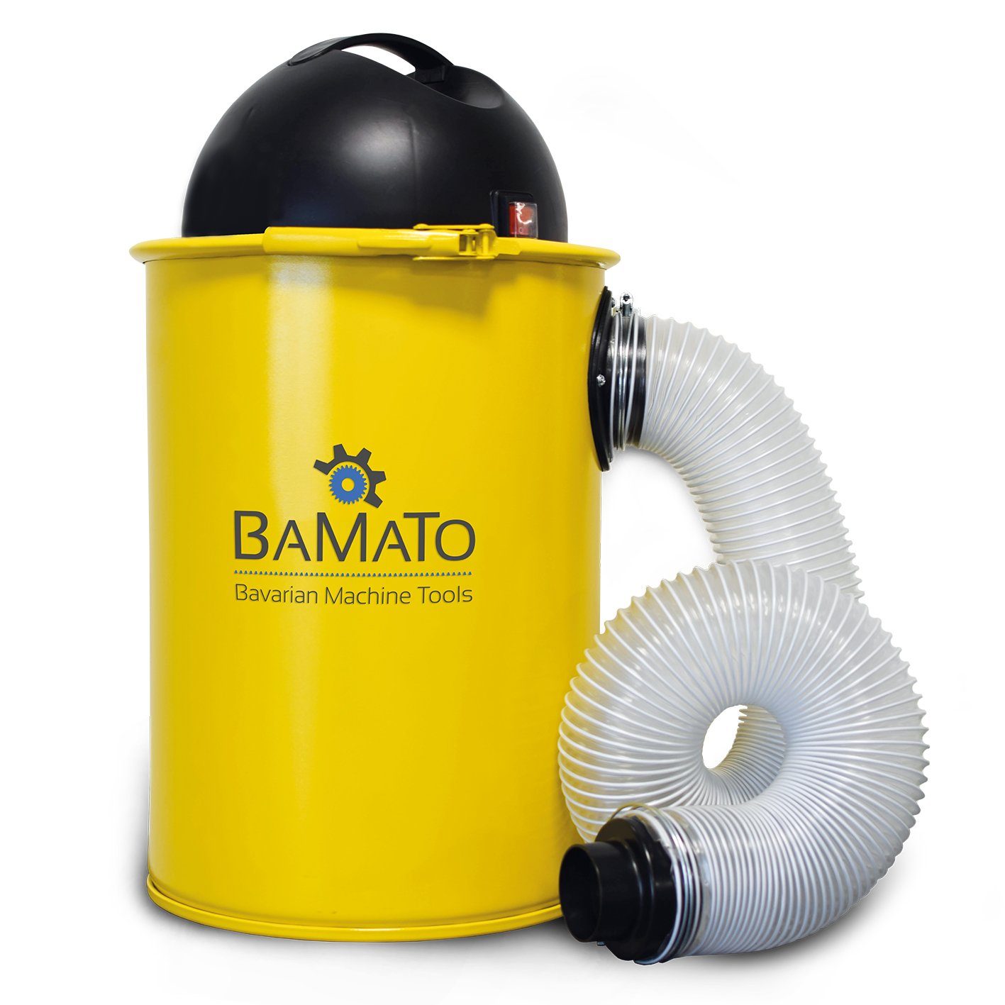 BAMATO Absauganlage AB-110 inkl. Adapterset Absaugung Absaugtonne 183m³/h Filterpatrone, 1100 W, (1-tlg), Späneabsaugung, 50 Liter, Absaugschlauch