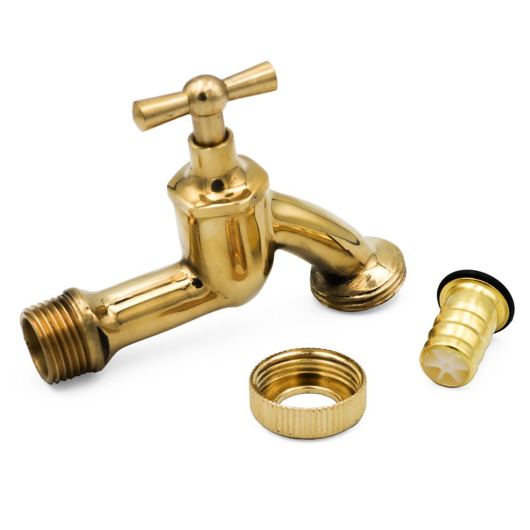Thumbnail - Stabilo Sanitär Auslaufventil Ventilauslaufhahn 1/2" Anschluss x 3/4" Abgang mit 14mm Schlauchtülle