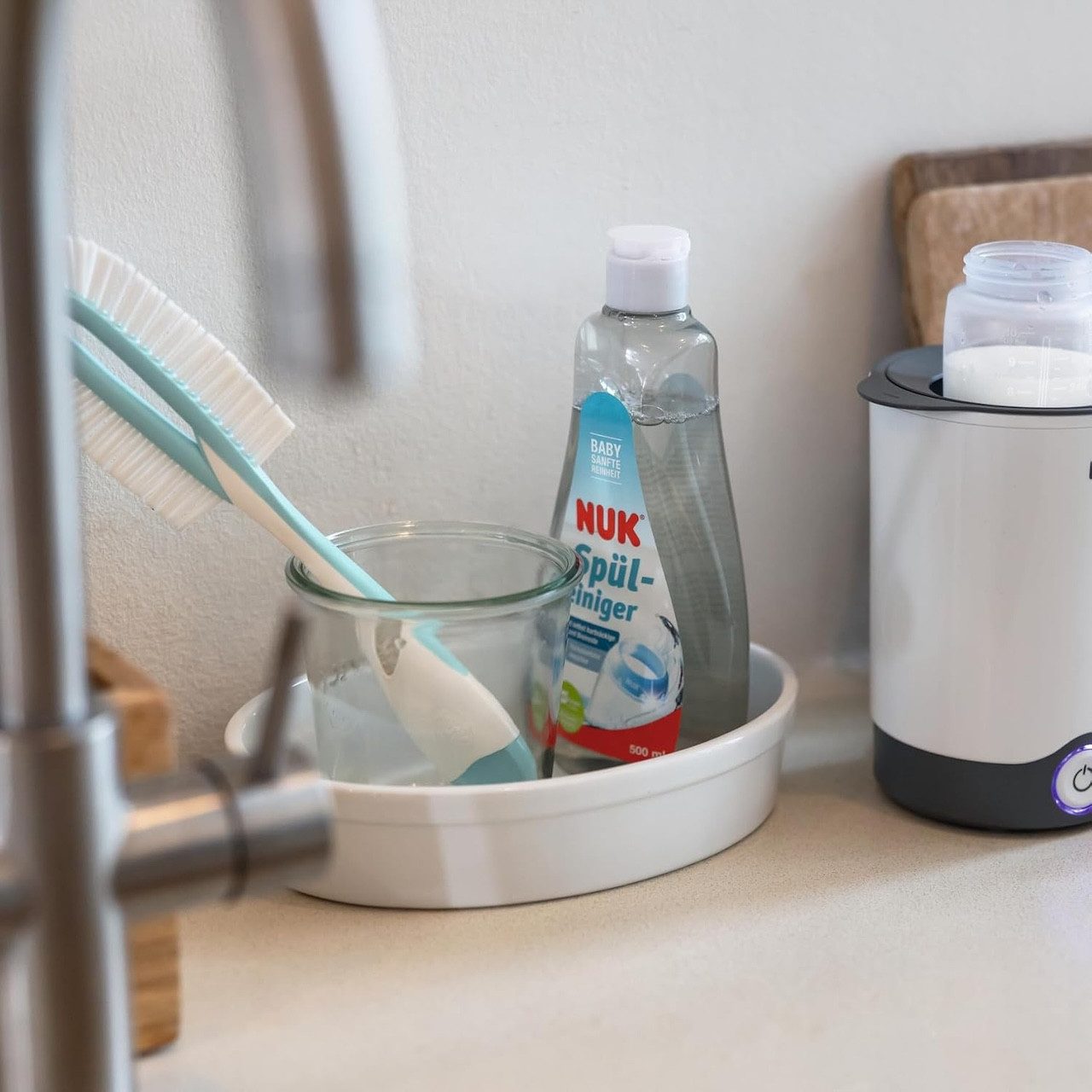 NUK Babyflasche NUK Babyflasche&Sauger Bürste flexibler Bürstenkopf