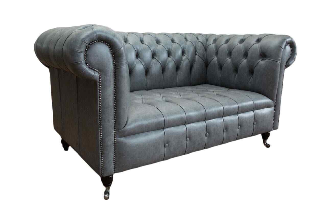 JVmoebel Sitzer 2 Sofa Leder, Sofas In Chesterfield Polster Made Europe Sitz Klassischer Couch Sofa