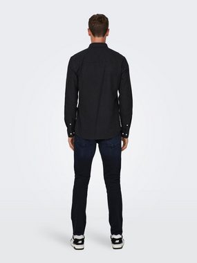 ONLY & SONS Langarmhemd ONSGUDMUND SLIM 1-PKT SOLID SHIRT NOOS