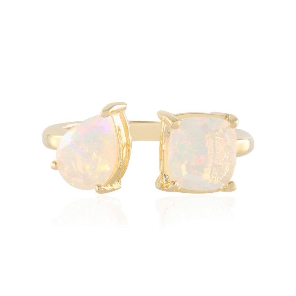 Cavill Silberring Opal Ring 1,31 ct, 925er Sterlingsilber vergoldet, multicolor (1-tlg)