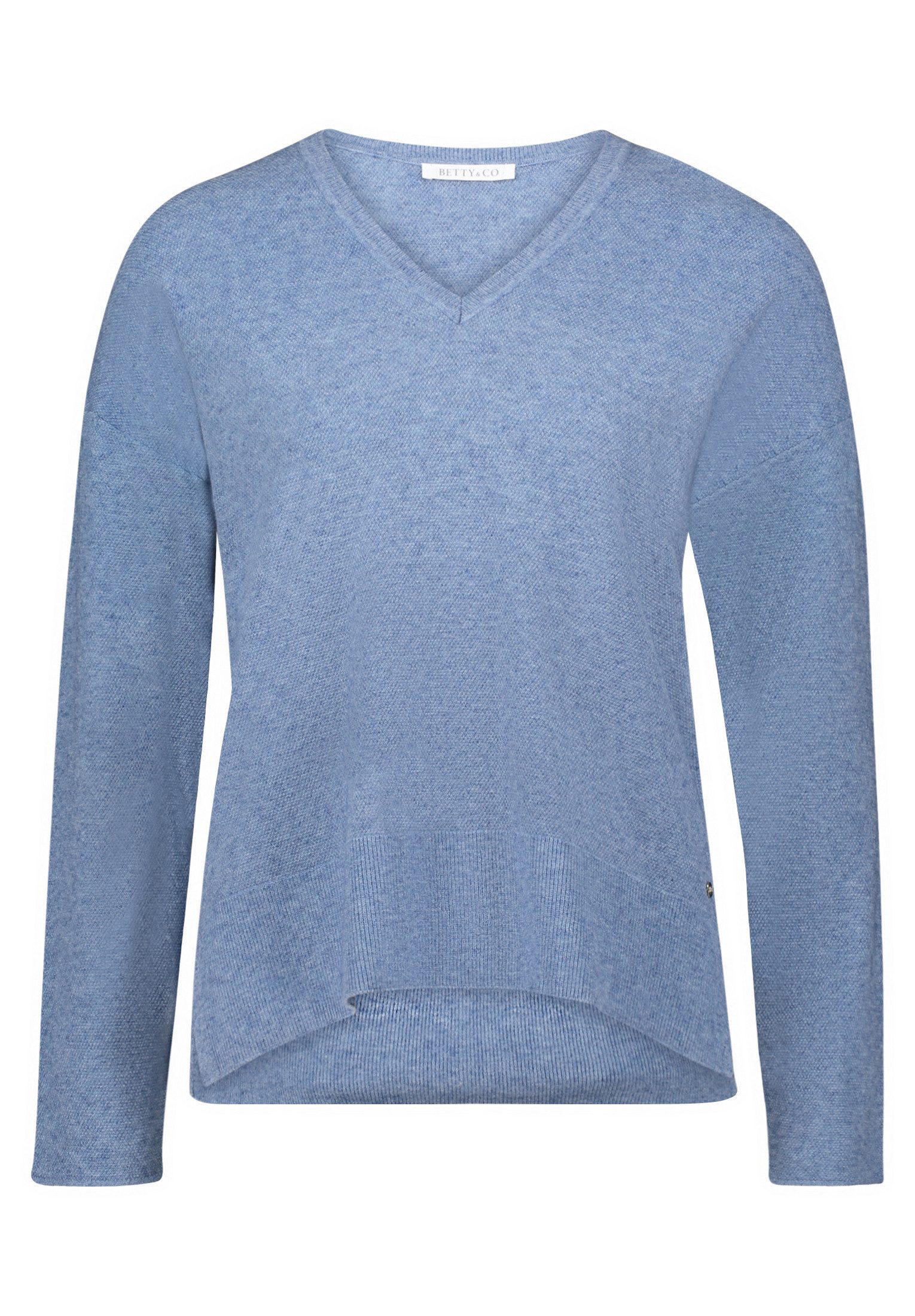 Betty&Co Strickpullover Damen Strickpullover mit V-Ausschnitt günstig online kaufen
