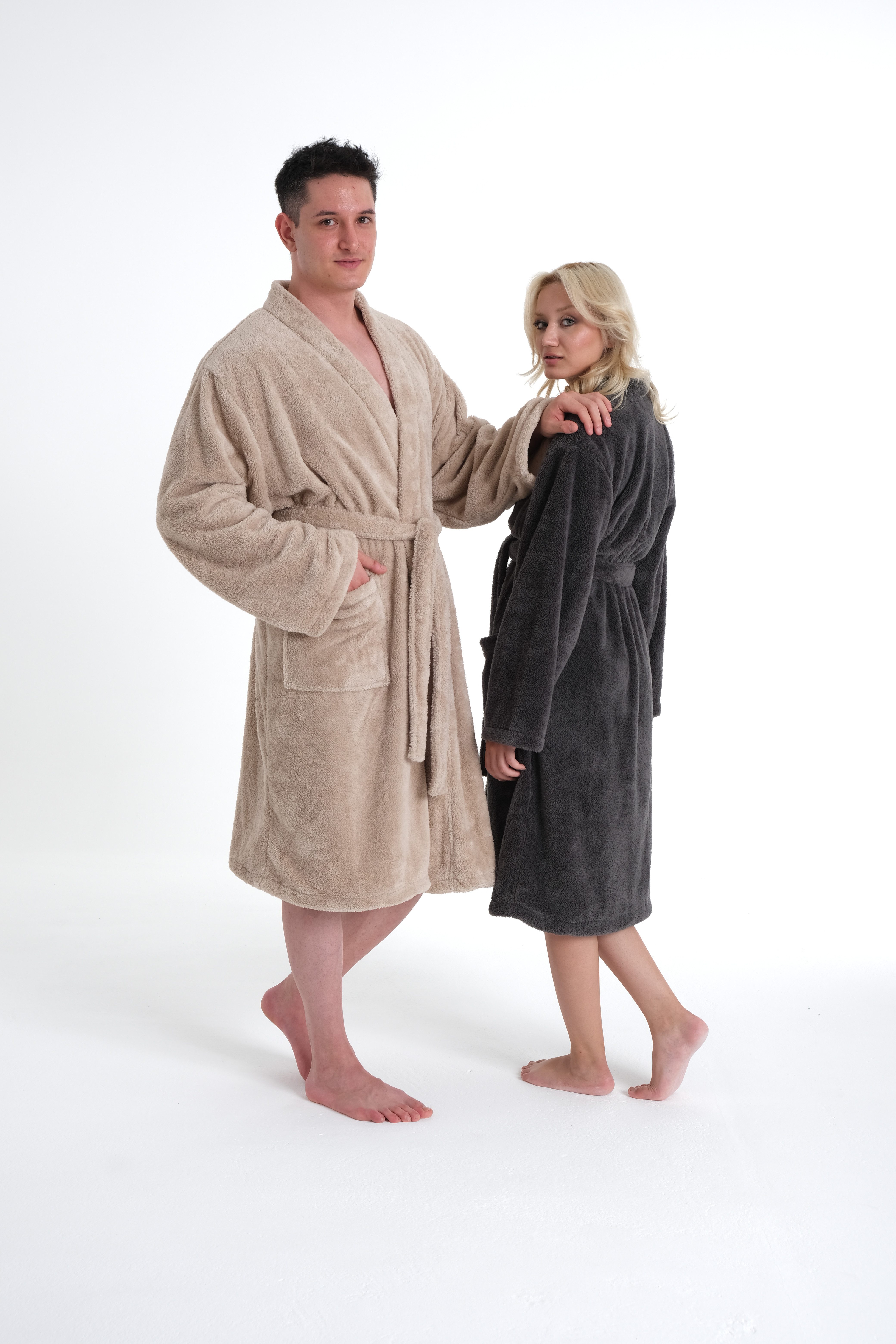 my home Unisex-Bademantel Lillou Kimono, ideal günstig online kaufen