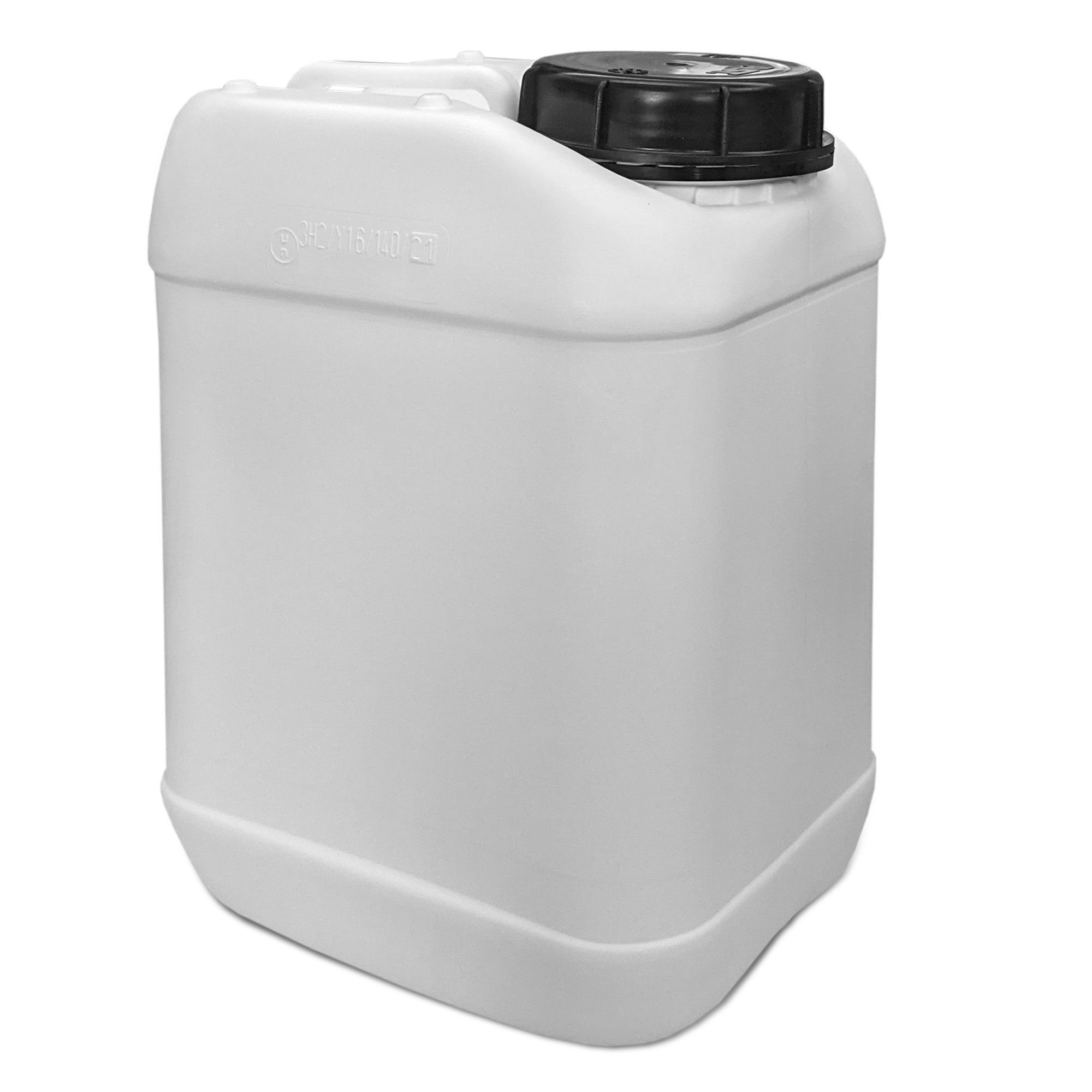 Plasteo Kanister 10L (1 Getränke- Wasserkanister St) Weithals Weiß