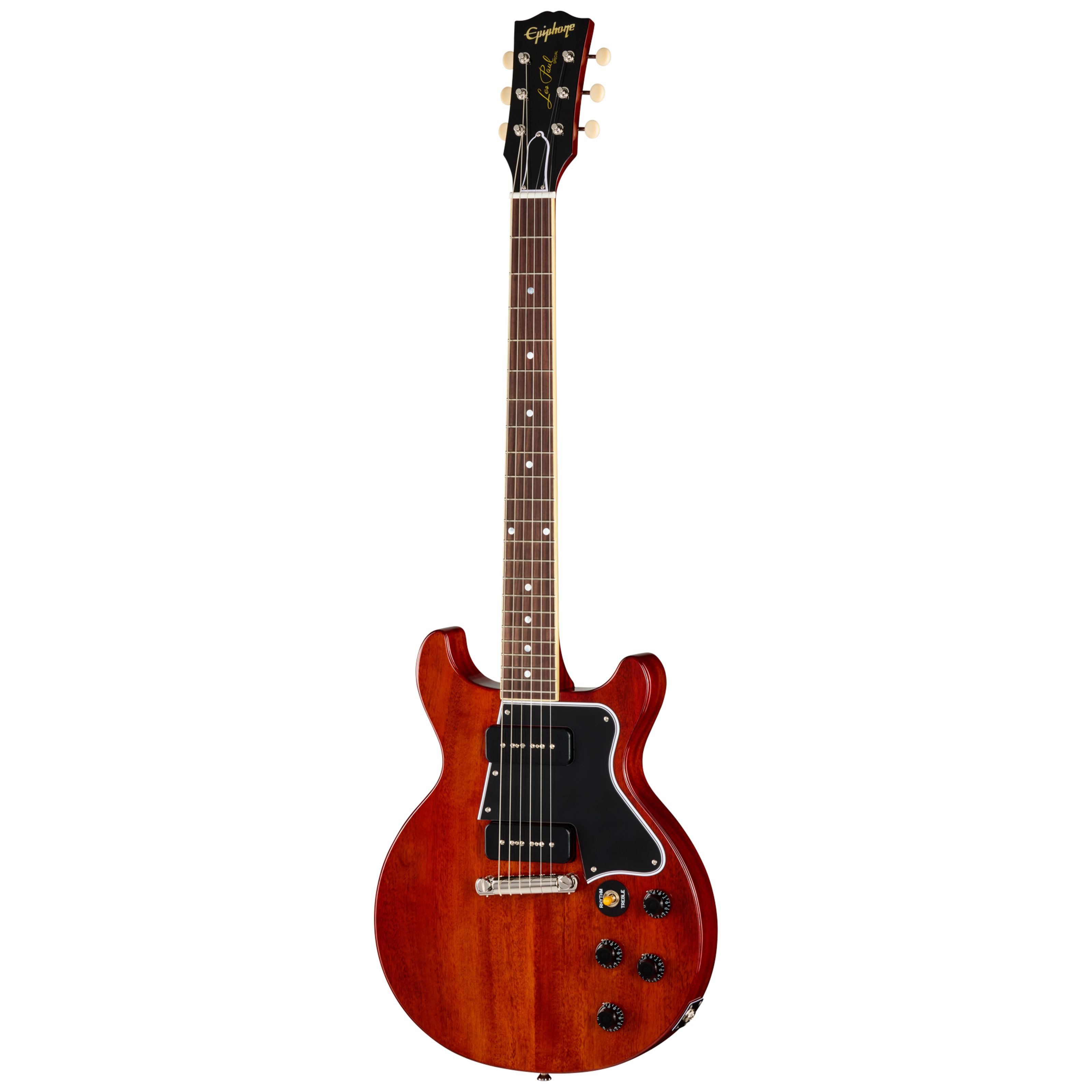 Epiphone E-Gitarre, E-Gitarren, Single Cut Modelle, 1960 Les Paul Special Double Cut Reissu Cherry Red - Single Cut