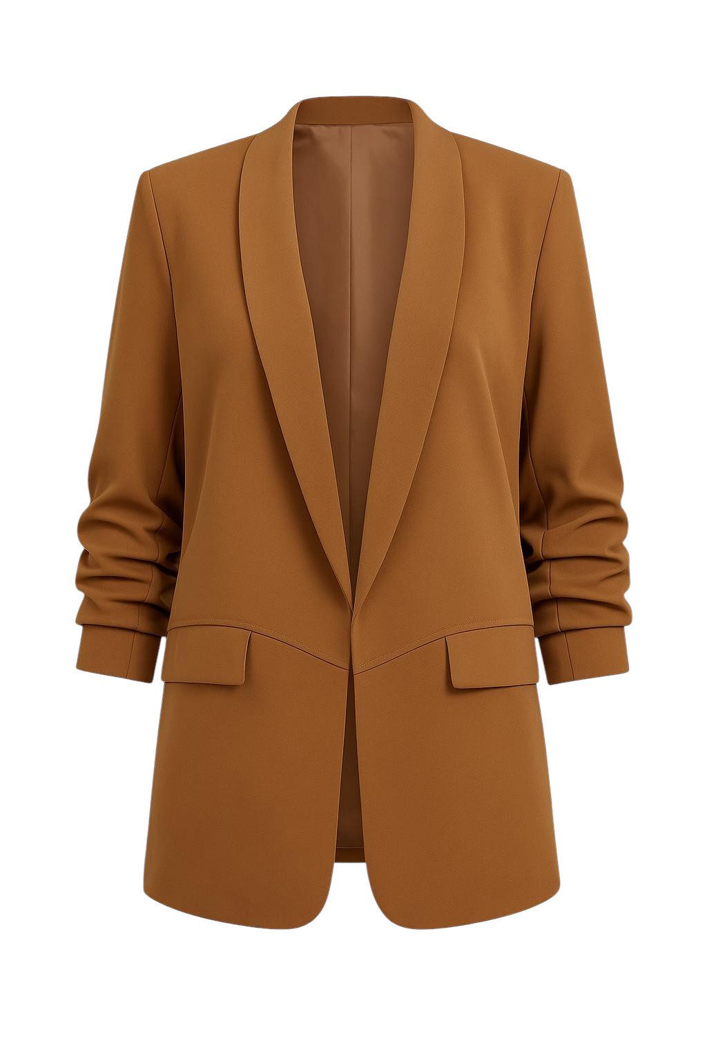 Mississhop Longblazer Damen Blazer mit Schalkragen günstig online kaufen