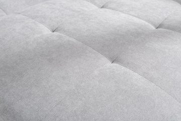 riess-ambiente Ecksofa SCANDINAVIA 250cm hellgrau, 2 Teile, mit Kissen