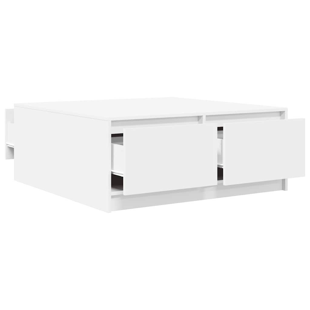vidaXL Couchtisch 100 x 100 x 40 cm Couchtisch mit Schubladen Spanplatte 100x100x40 cm f