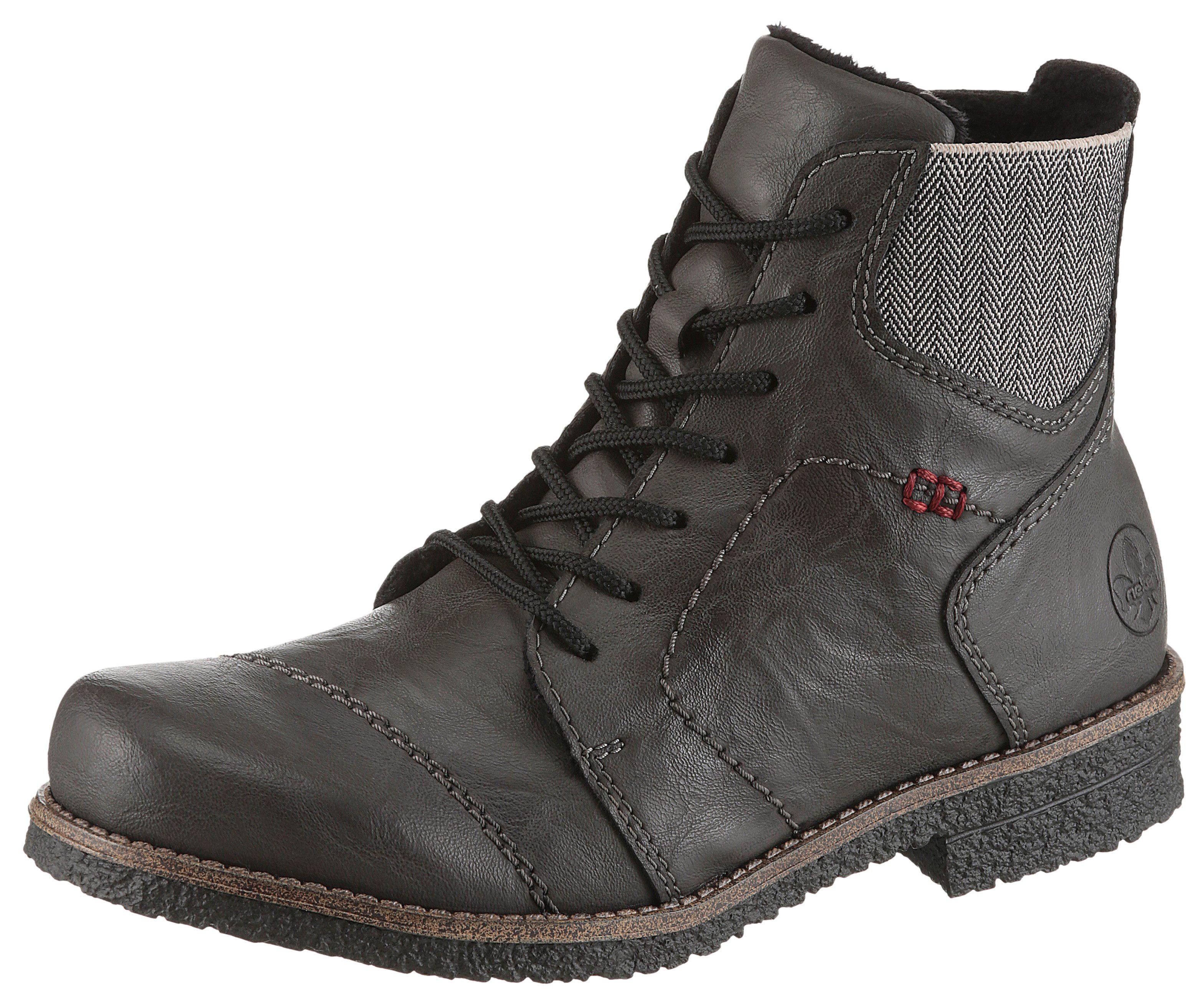 Rieker Schnürstiefelette Schnürboots, Herbststiefelette, Blockabsatz, mit w günstig online kaufen