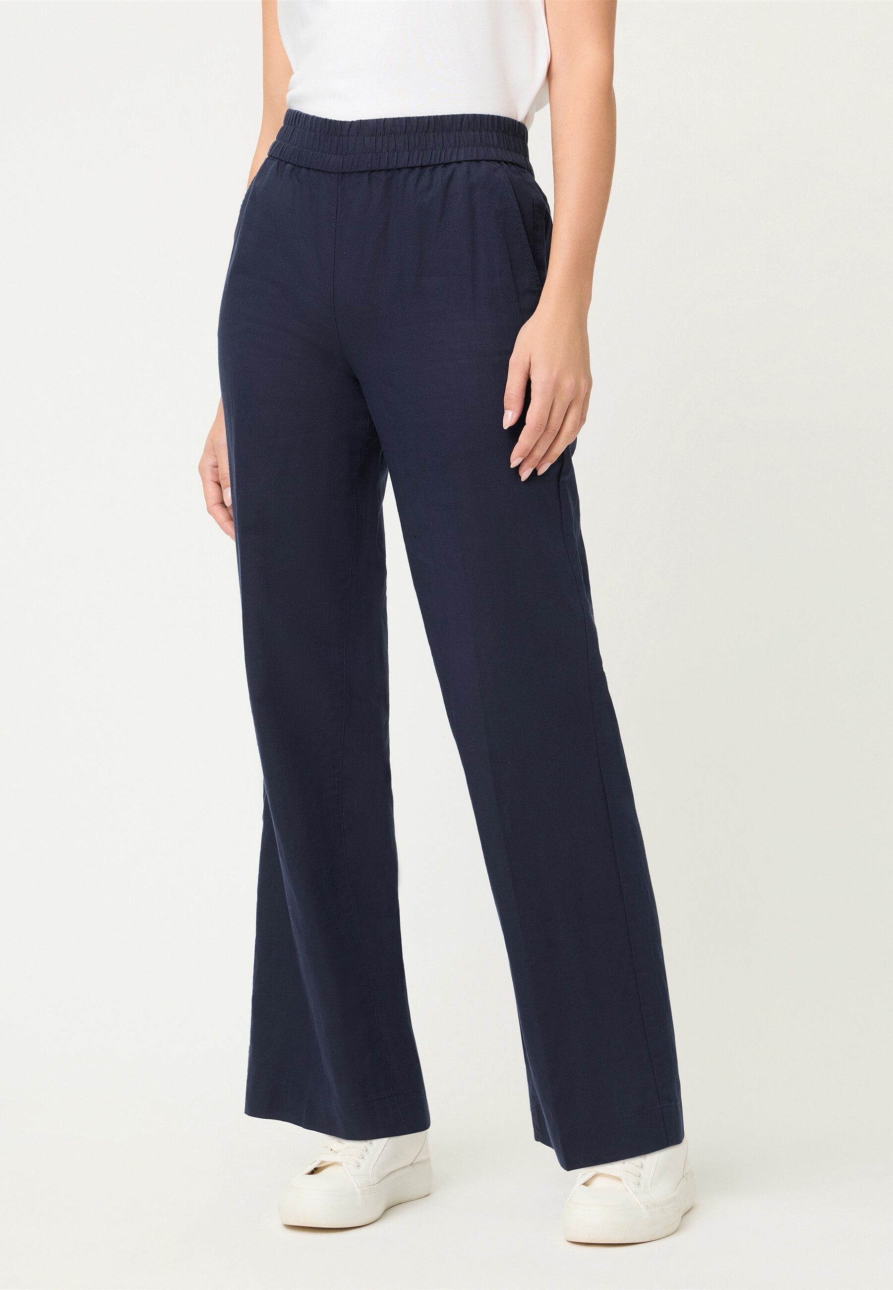 Olsen Stoffhose Hose mit weitem Bein