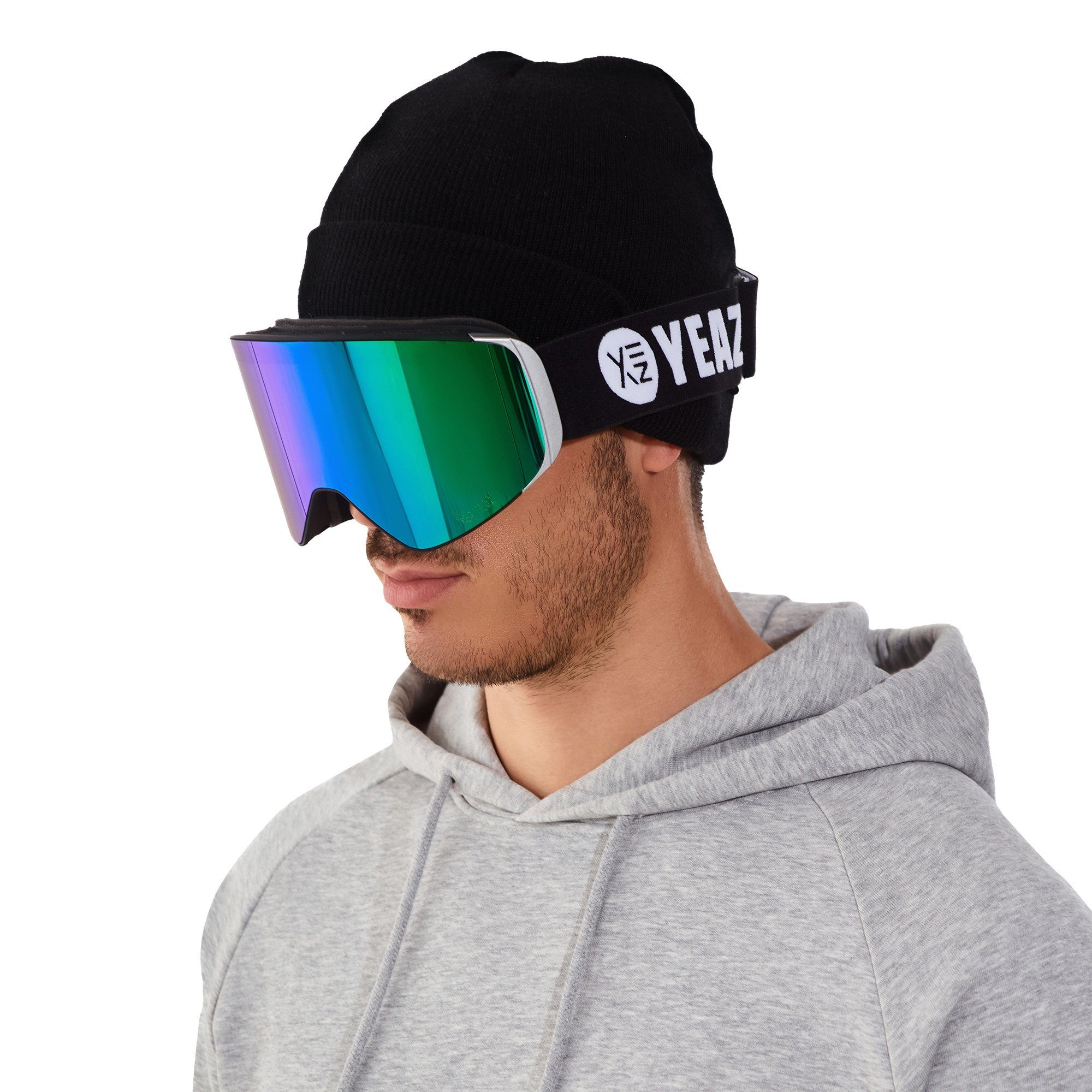 YEAZ Skibrille APEX, Premium-Ski- und Snowboardbrille für Erwachsene und Jugendliche