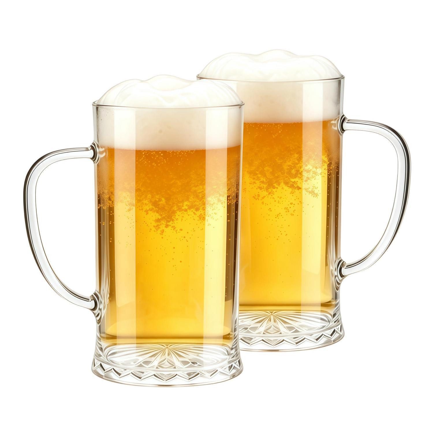 LuxusKollektion Bierkrug Biergläser 2er Set 0,7 Liter Plastik, 2-tlg., Kunststoff