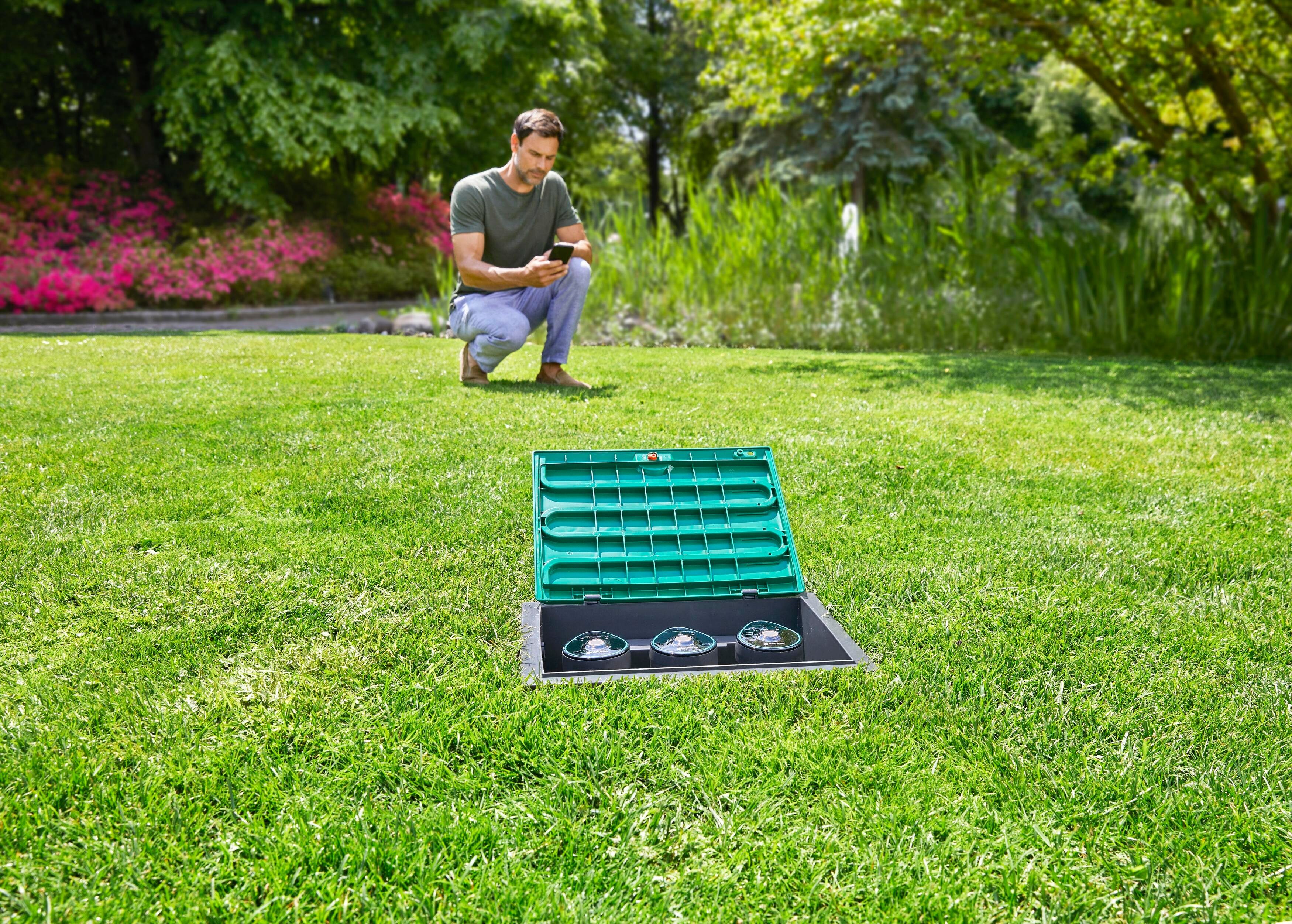 Thumbnail - GARDENA Bewässerungssystem Bewässerungsventil 9 V BluetoothÂ®, (2-tlg)