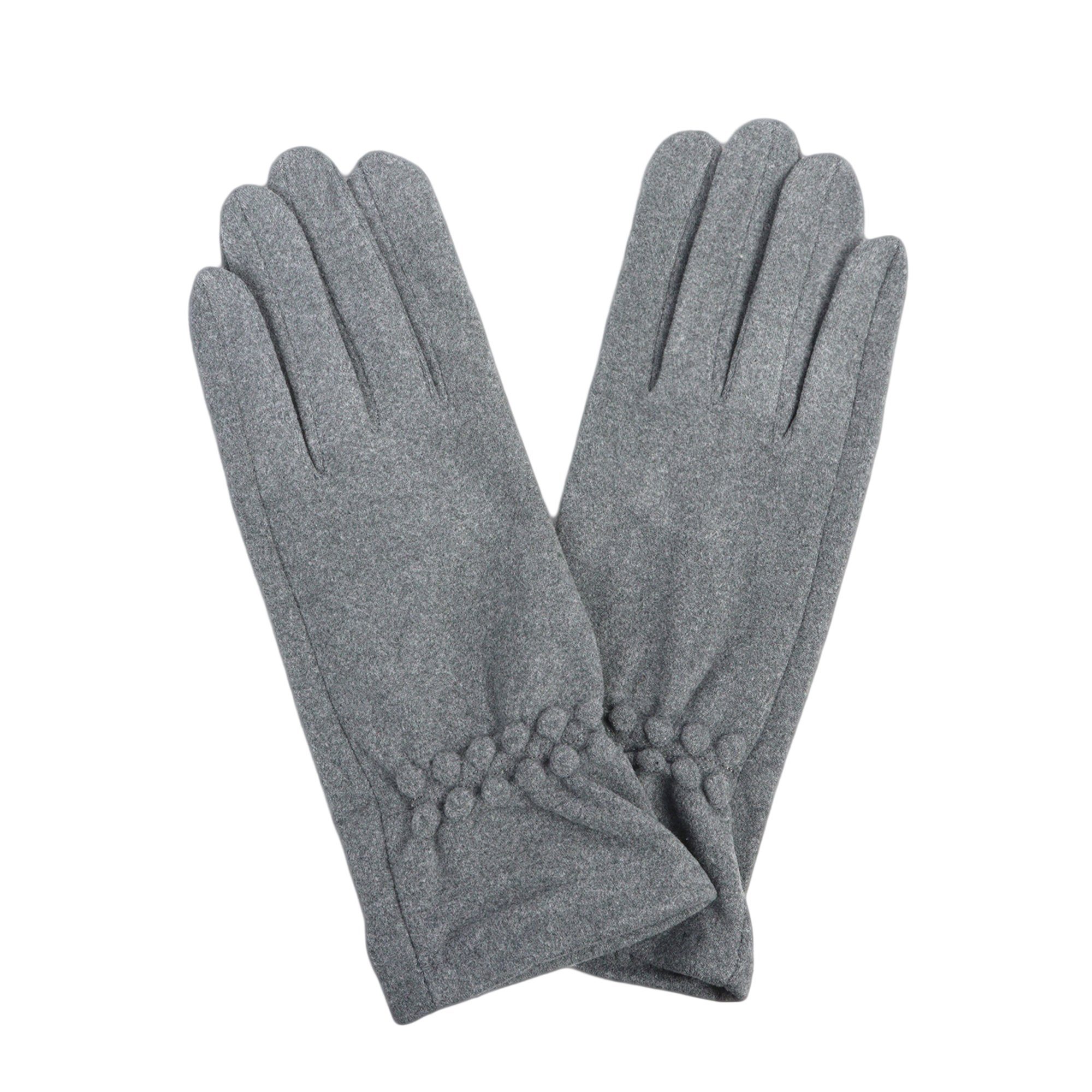 ZEBRO Fleecehandschuhe Handschuh grau