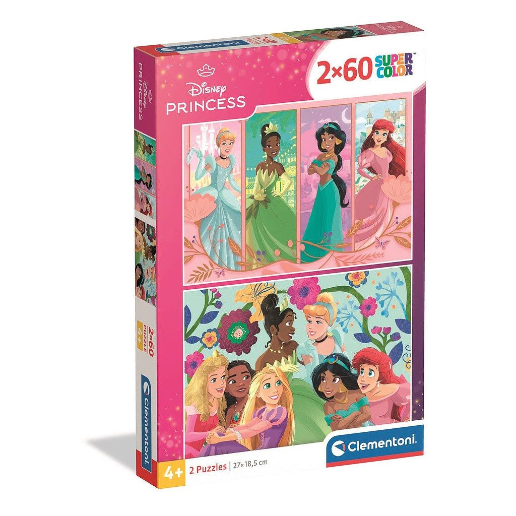Clementoni® Lernspielzeug Disney Prinzessin 2x60-teiliges Puzzle günstig online kaufen