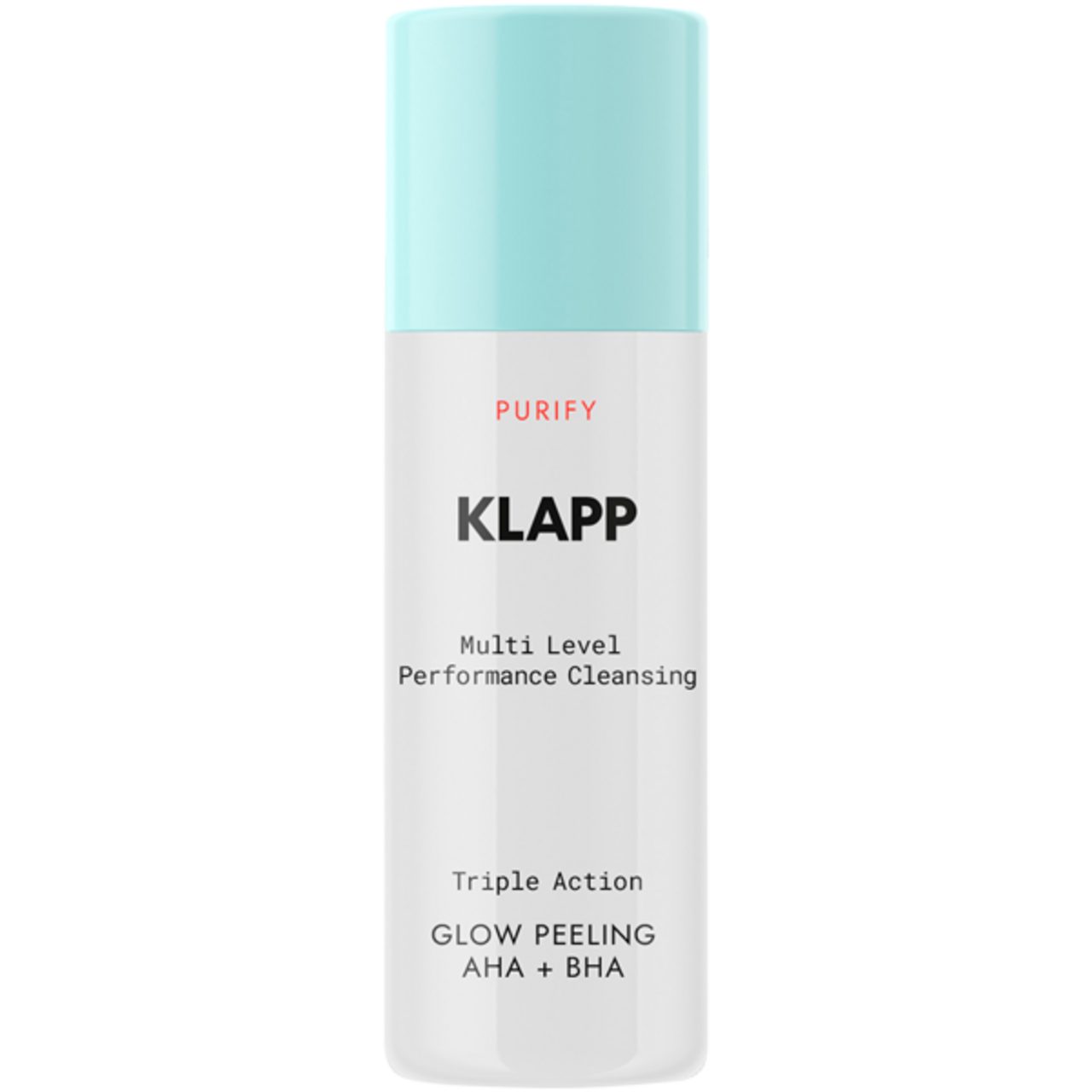 Klapp Cosmetics Gesichtspeeling Multi Level Performance Cleansing Triple Action Glow Peeling AHA+BHA, Entfernt Verunreinigungen und sorgt für ein reines