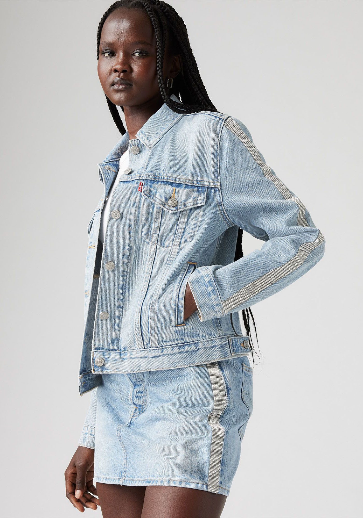 Levi's® Jeansjacke ORIGINAL TRUCKE mit Glitzerdetails günstig online kaufen