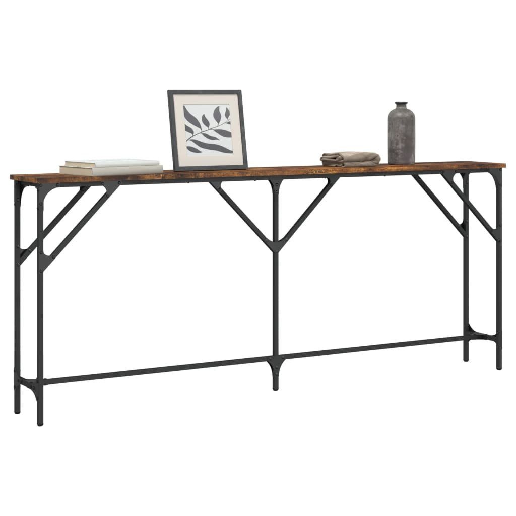 vidaXL Beistelltisch Konsolentisch Räuchereiche 180x23x75 cm günstig online kaufen