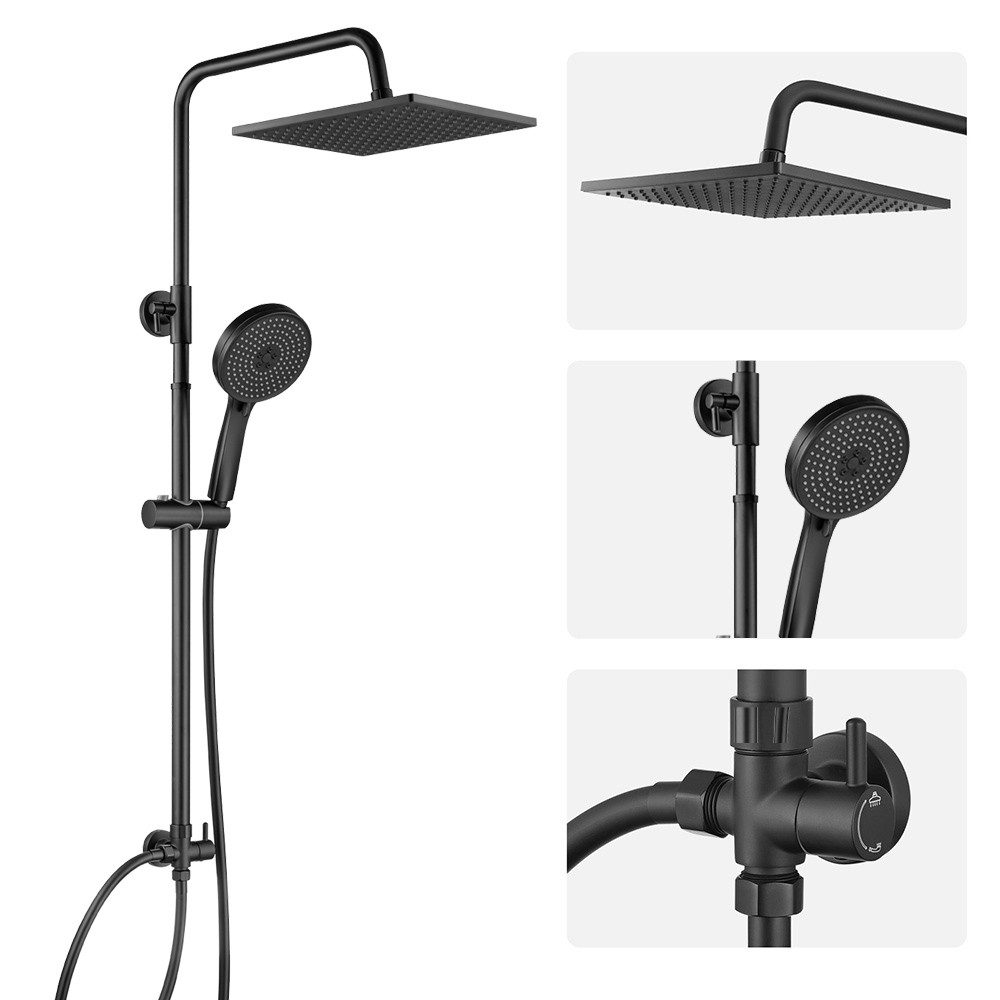 DERW MAX Duschsystem mit Handbrause Flexible günstig online kaufen