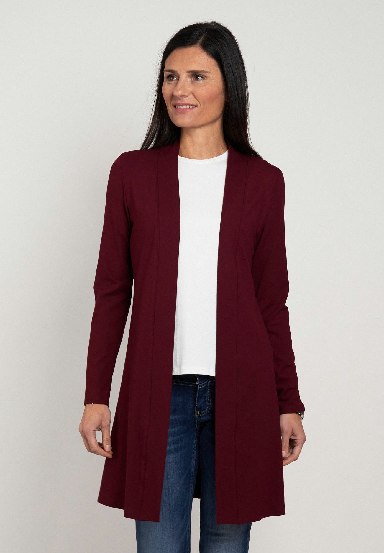 Seidel Moden Cardigan ohne Verschluss und aus Viskose MADE IN GERMANY