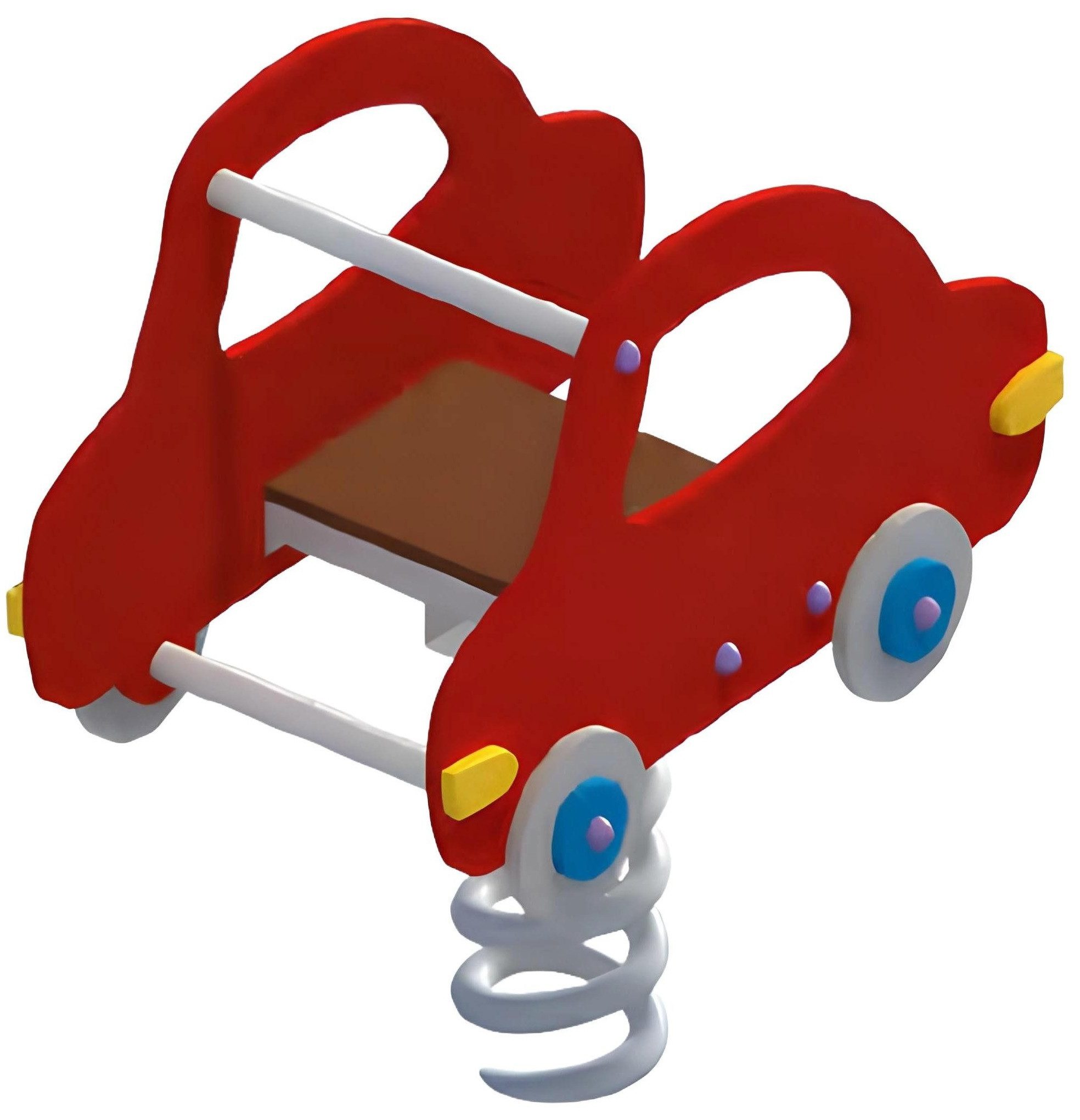 Xlmoebel Federwippe Wippstuhl Auto für Kinder, robust und sicher (Federwippe) Hergestellt in Europa