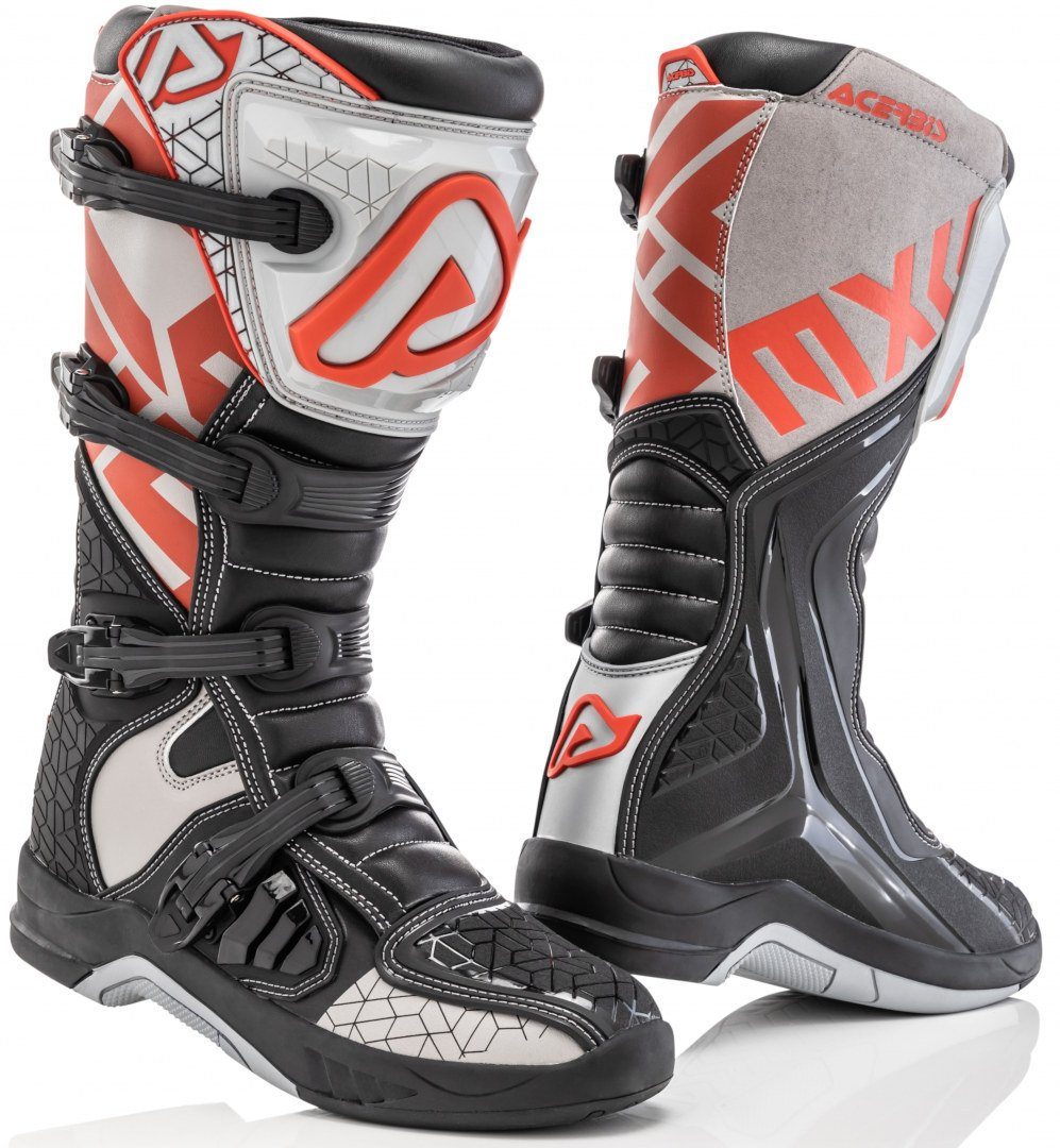 X-Team Motorradstiefel Stiefel Motocross Acerbis Black/Gray