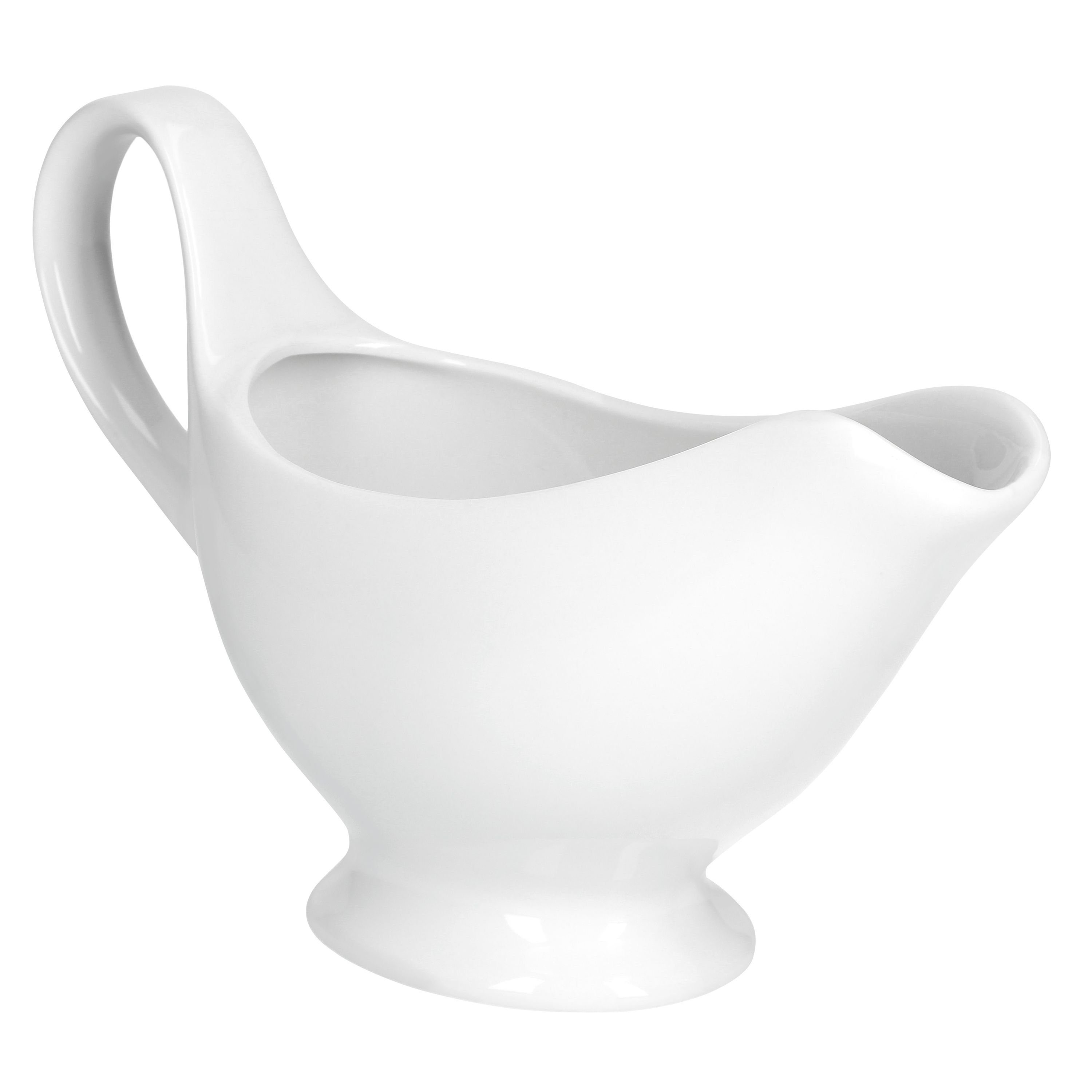 MamboCat Sauciere 2er Set Sauciere 20x7.5x12.5 cm weiß - 24302865, Porzellan