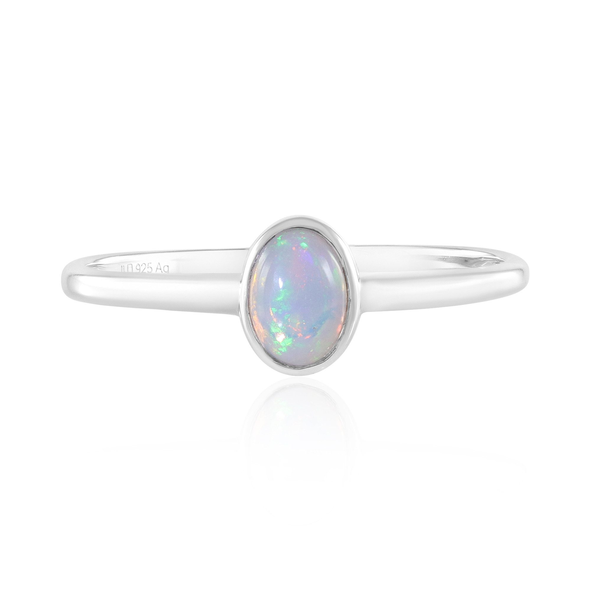 Cavill Solitärring Cavill Ring 0,42 ct Welo Opal Sterlingsilber, oval, Damen Echtschmuck (1-tlg)