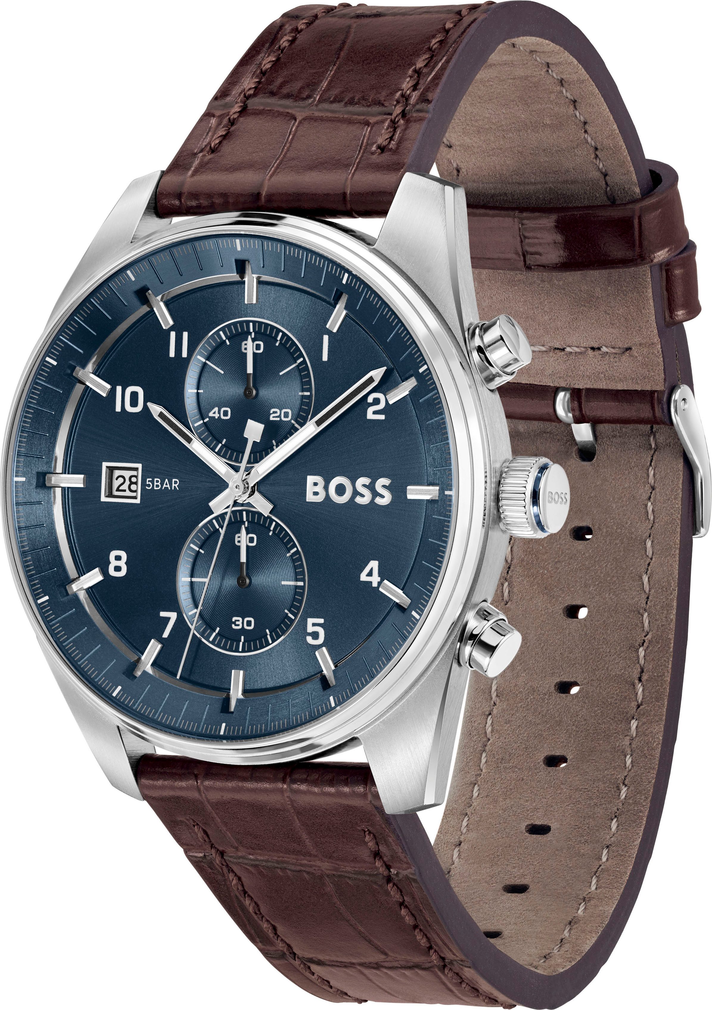 BOSS Chronograph SKYTRAVELLER 1514194, Quarzuhr, Armbanduhr, günstig online kaufen