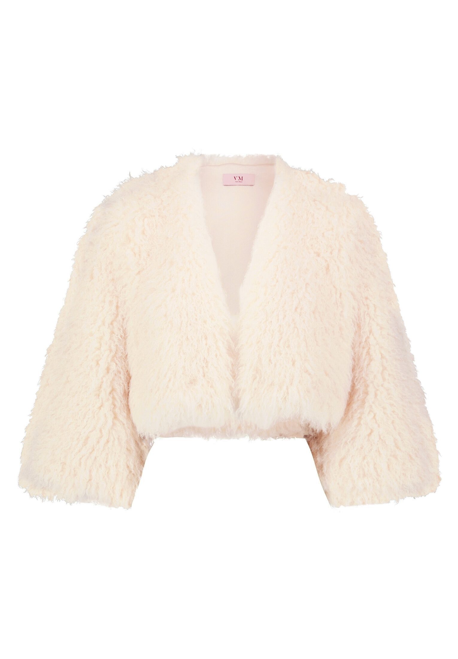 Vera Mont Fellimitatjacke Damen mit Rundhalsausschnitt