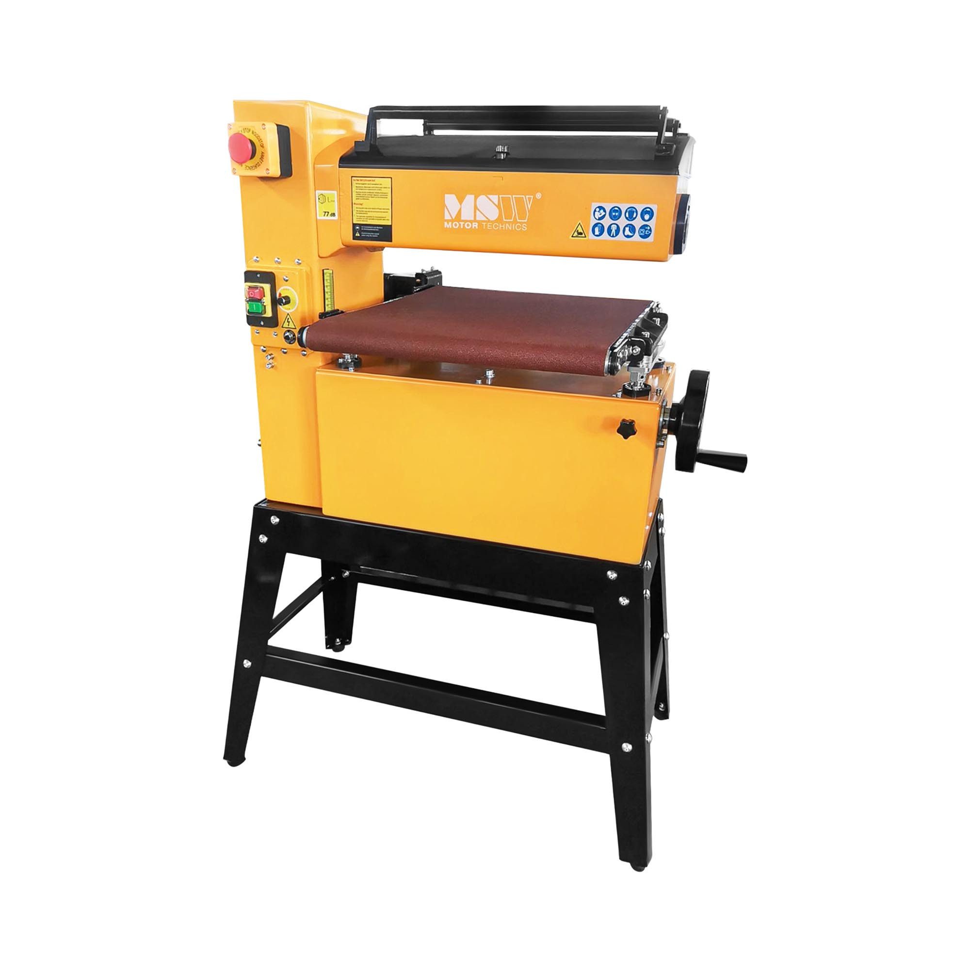 MSW Stand-Bandschleifer elektrische Bandschleifmaschine für Holz Metall Staubabsaugung 1500 W