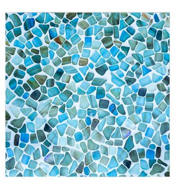 MyMaxxi Dekorationsfolie Küchenrückwand Mosaik blau selbstklebend Spritzschutz Folie