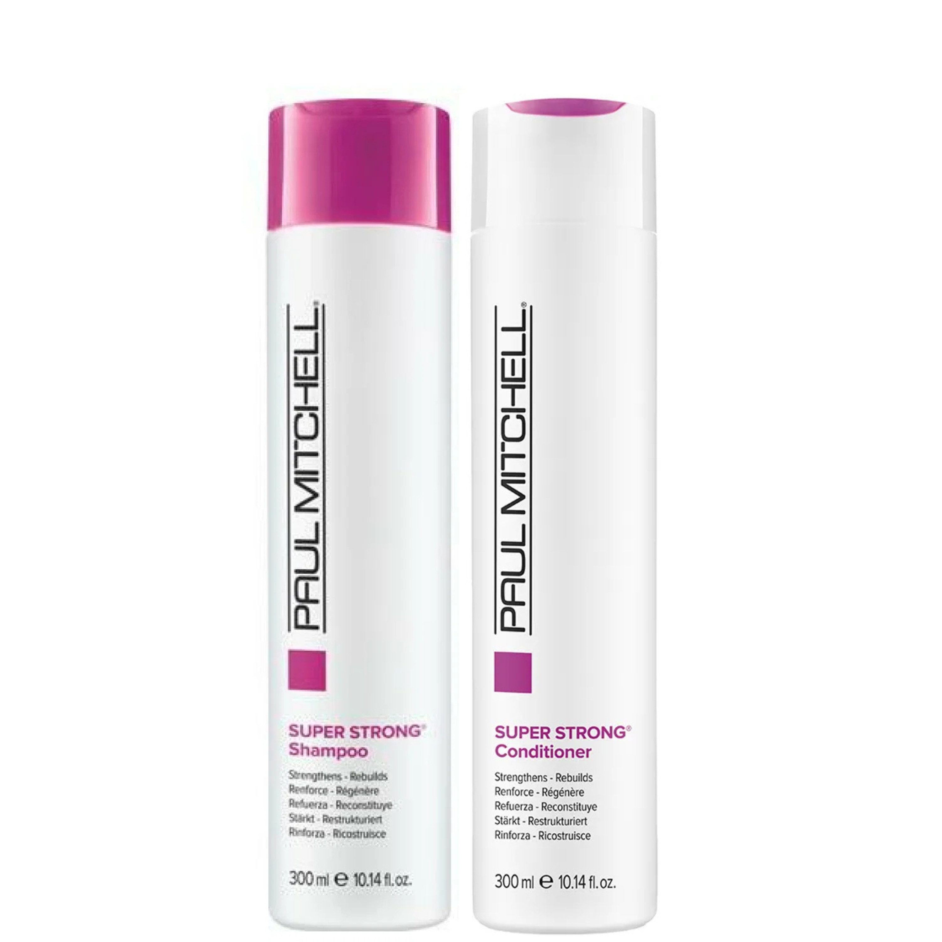 PAUL MITCHELL Haarpflege-Set Super Strong Set – Shampoo & Conditioner 300 ml, 2-tlg., Aufbau & Stärkung für geschädigtes Haar