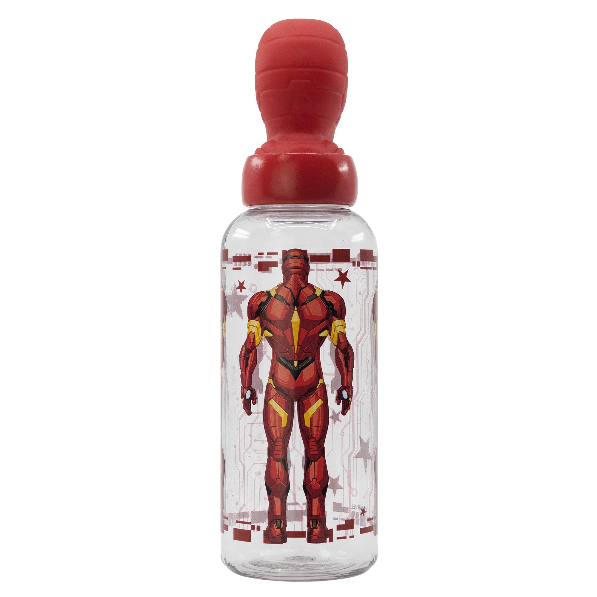 MARVEL Trinkflasche Marvel Avengers Iron Man 3D Kopf Wasserflasche Flasche 560 ml