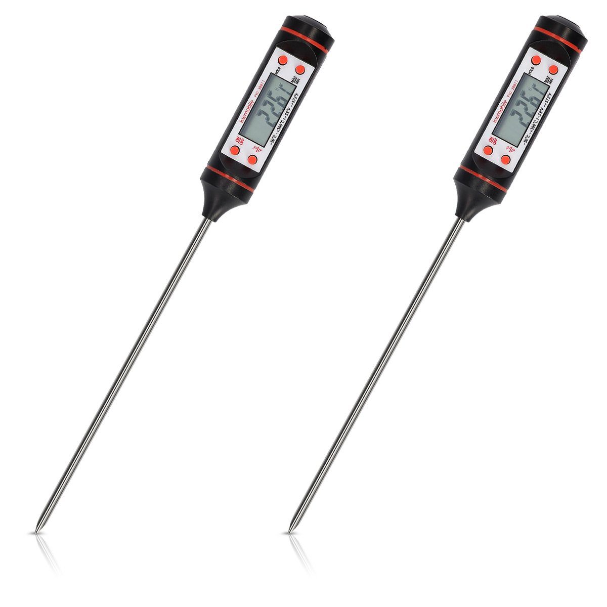 Kochthermometer 2x digitales Fleischthermometer BBQ Grillthermometer Set Thermometer