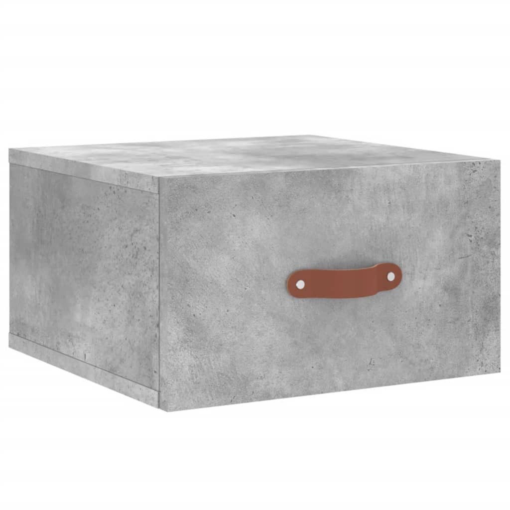 Nachttisch Wand-Nachttisch Betongrau 35x35x20 cm
