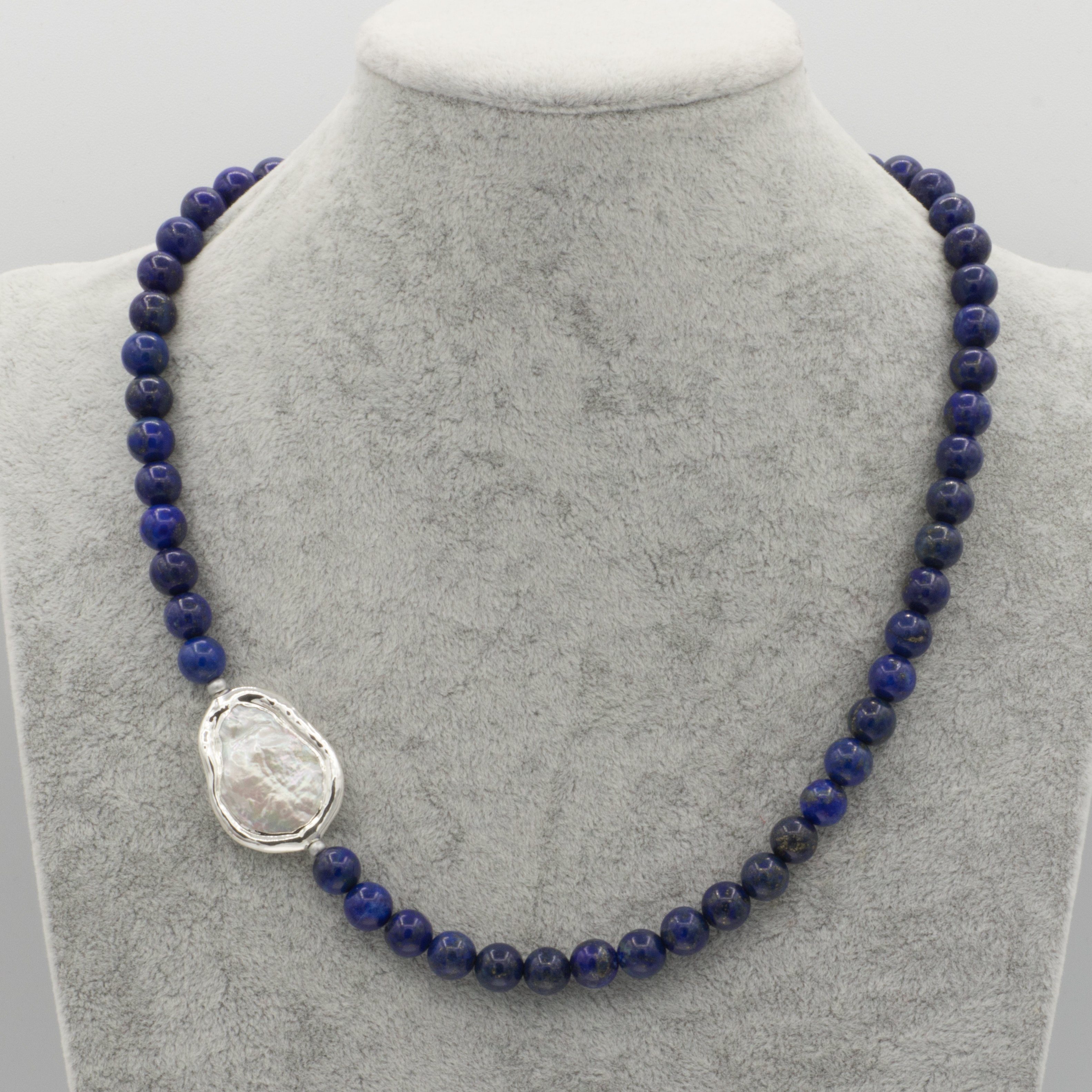 Bella Carina Perlenkette Kette mit Lapislazuli günstig online kaufen