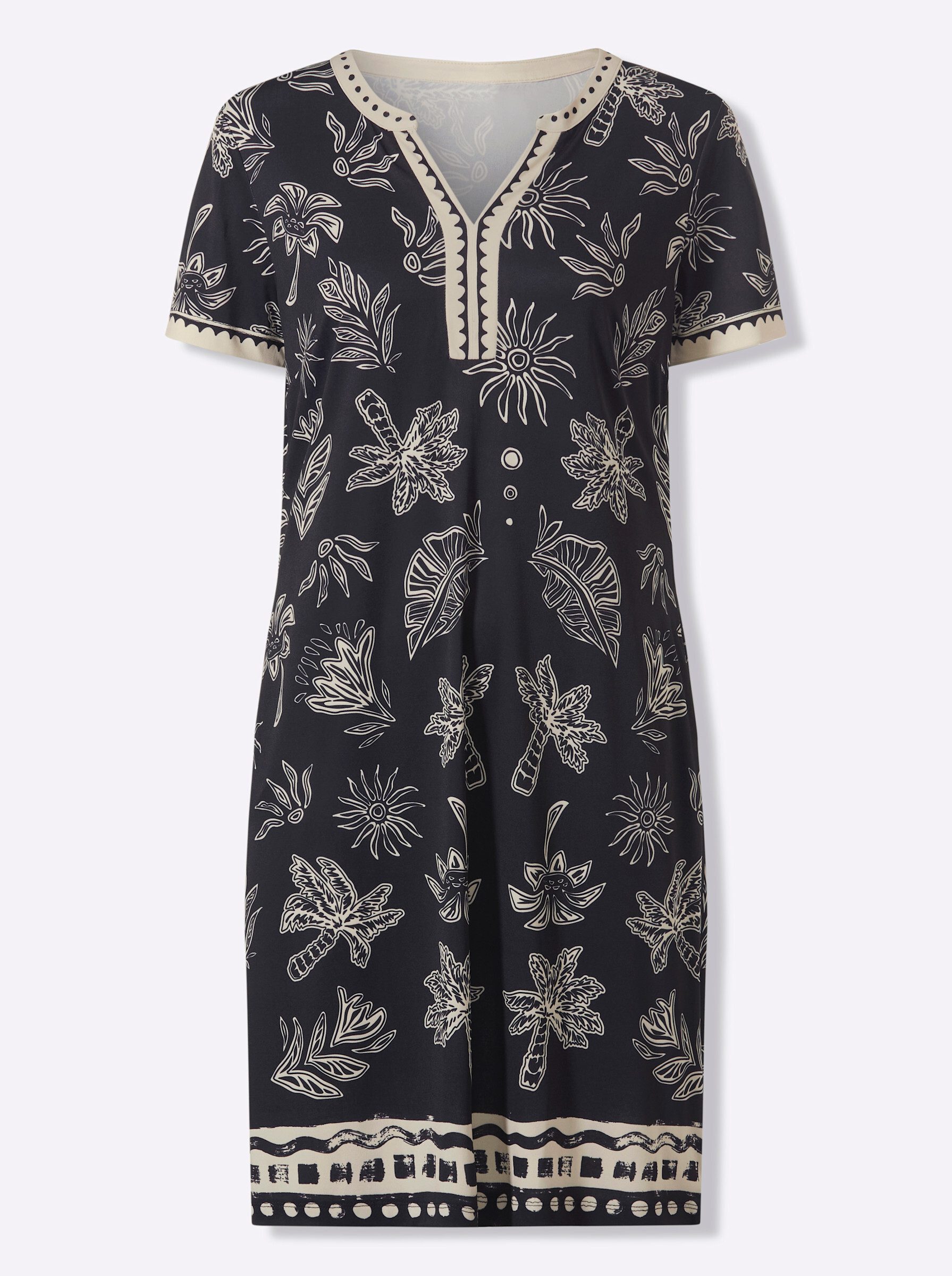 heine Jerseykleid Jersey-Kleid Kurzarm
