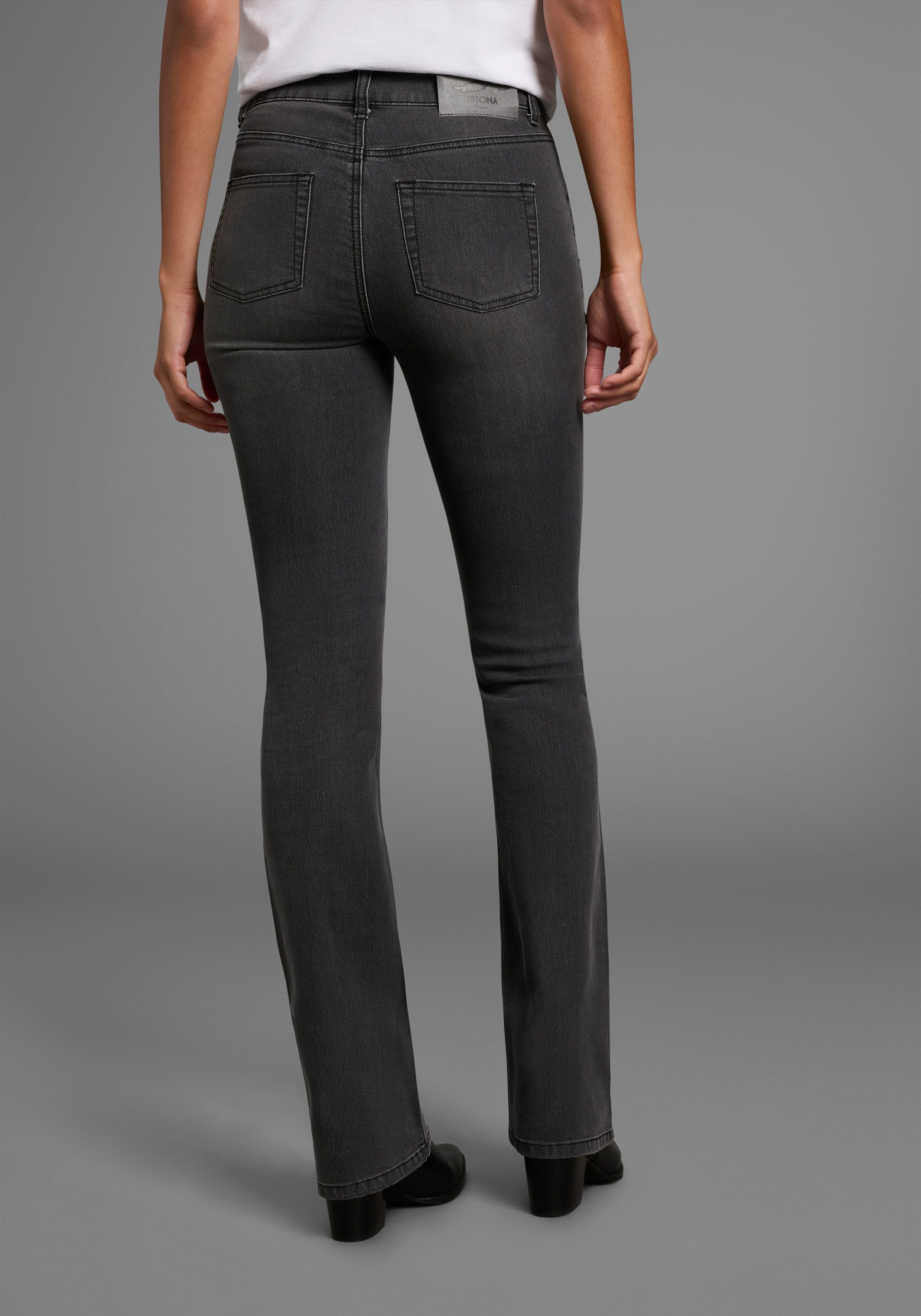 Arizona Bootcut-Jeans Shaping elastische Passform, Bootcut-Beinform, günstig online kaufen