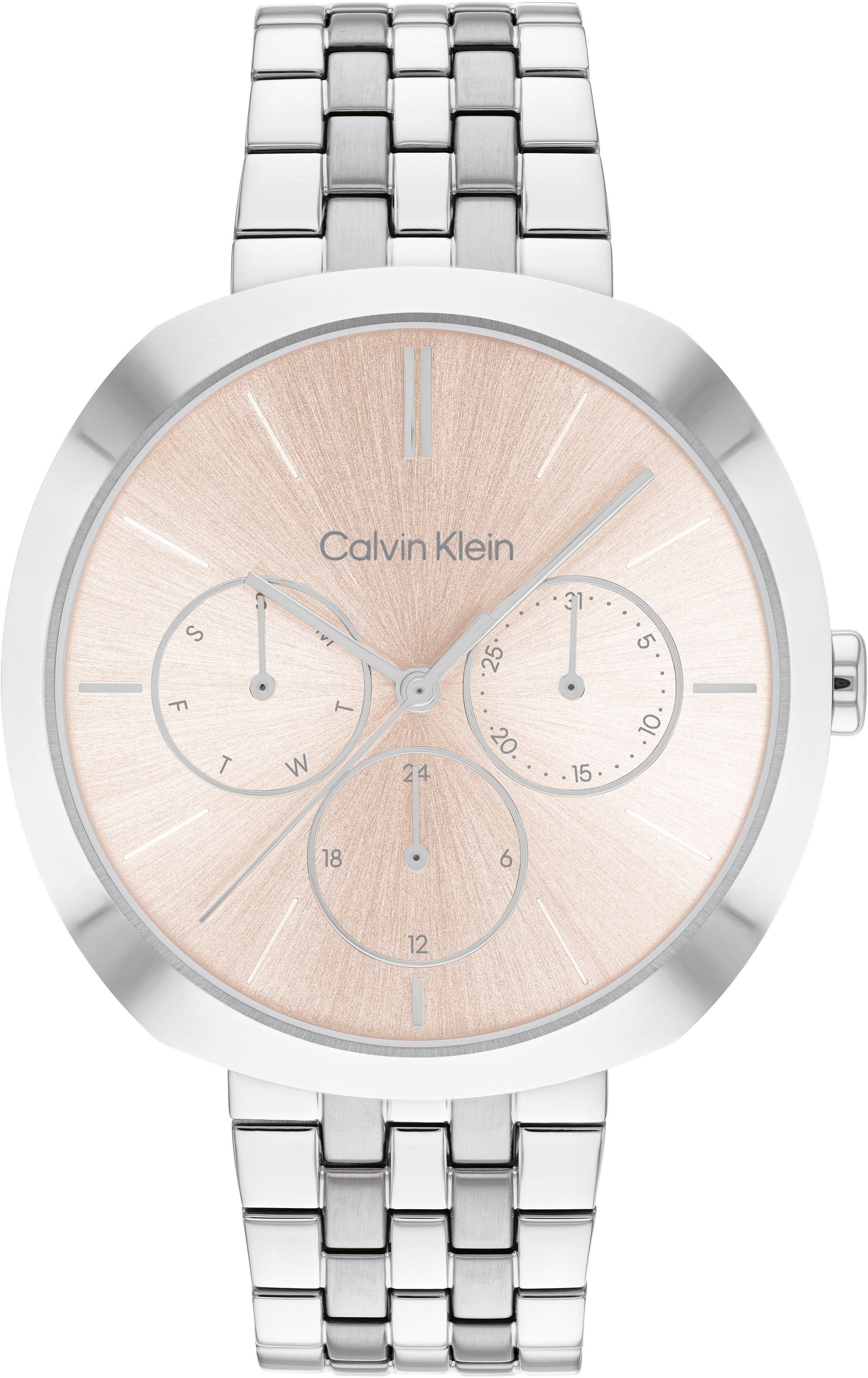 Calvin Klein Multifunktionsuhr CK SHAPE, 25200335, Quarzuhr, Armbanduhr, Damenuhr, Datum