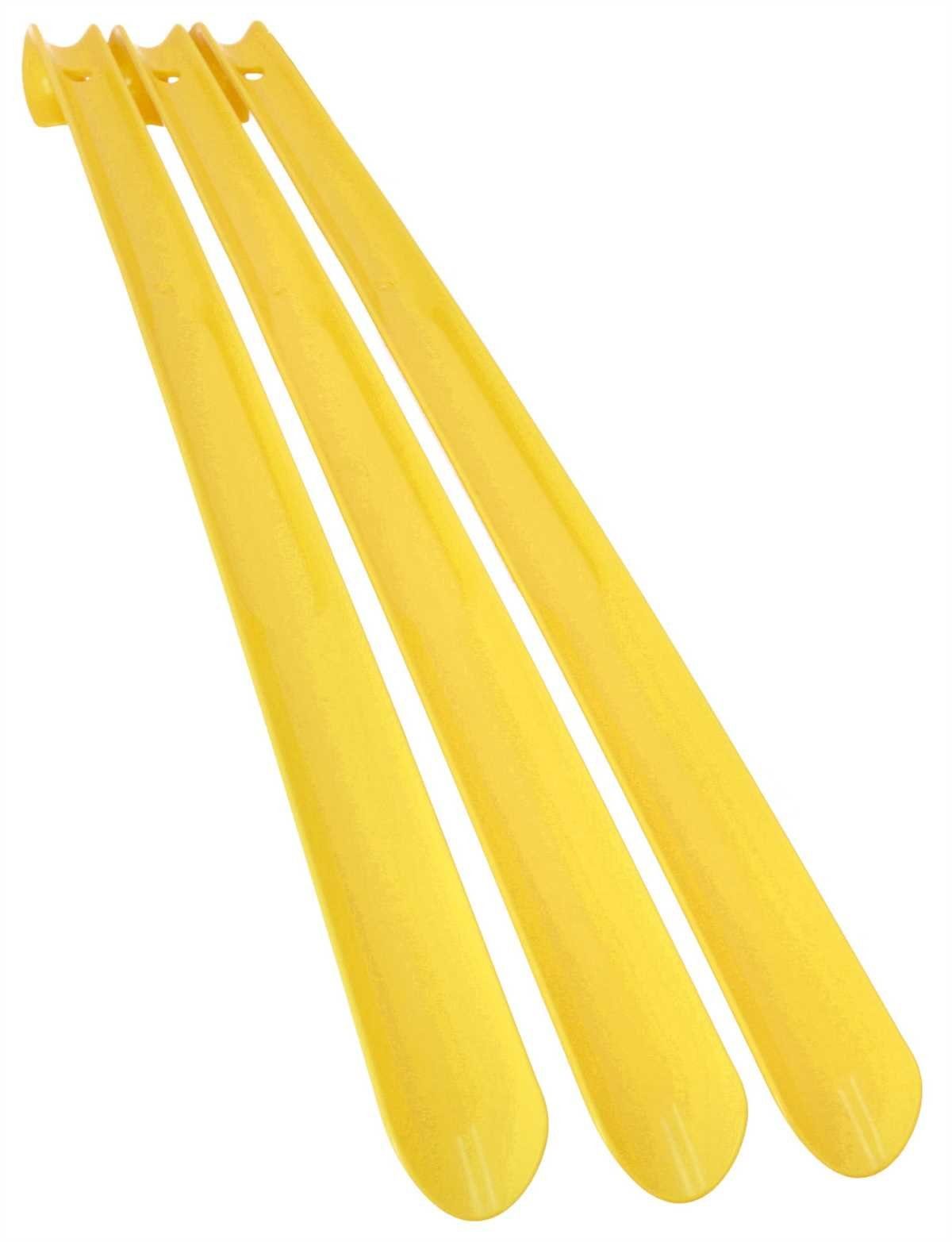 Lantelme Schuhlöffel 3 Stück Set 65 cm Kunststoff Schuhanzieher stabil Schuhanziehhilfe, Farbe Wählbar, Hergestellt in Deutschland, sehr Stabil, Rückenschonend